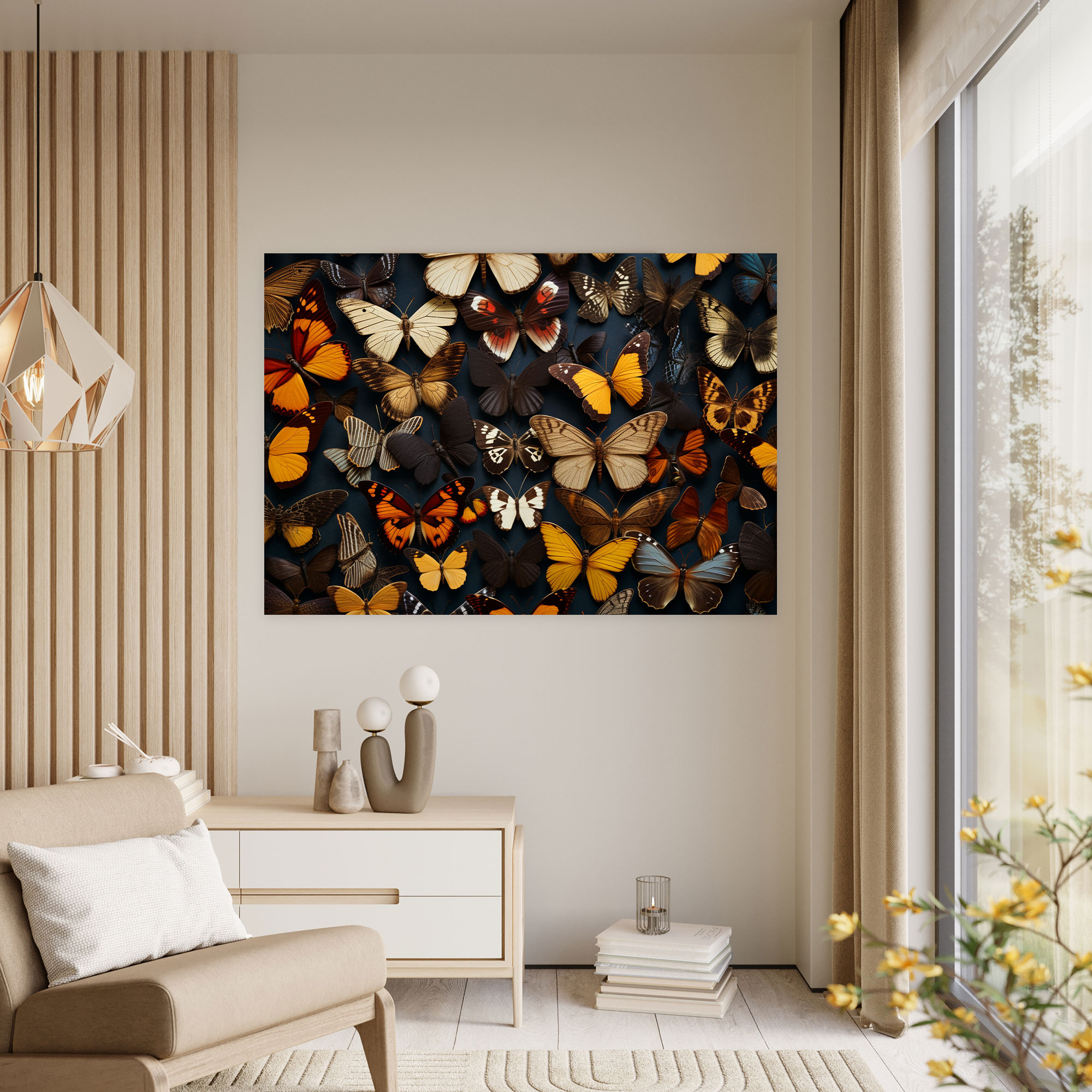 Dried Butterflies Photorealistic Collection Canvas Print - Dried Butterflies, Canvas Wall Art, Vibrant, Colorful