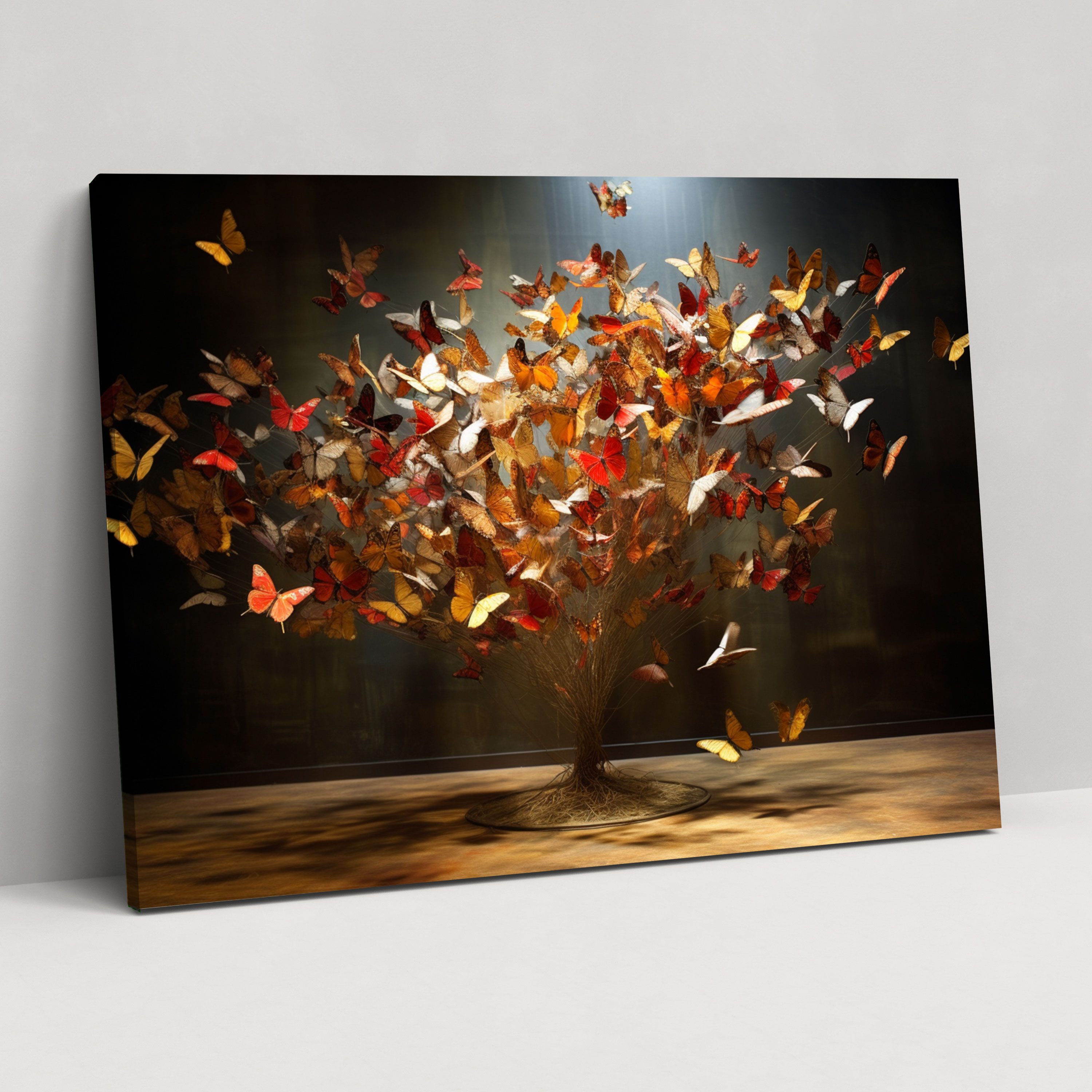 Dried Butterflies Collection Wall Art - Dried Butterflies, Wall Decoration, Wall Art, Visual Effect