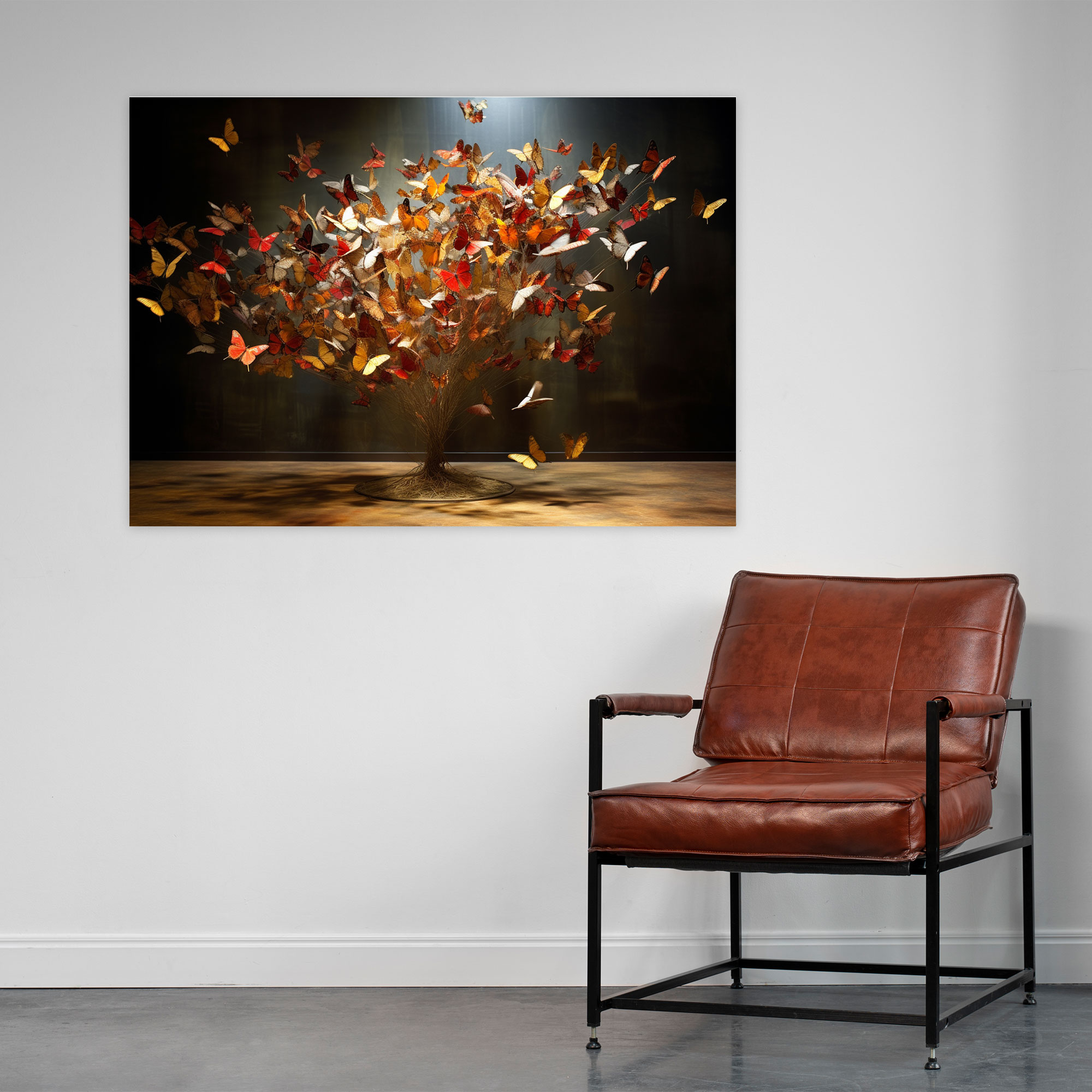 Dried Butterflies Collection Wall Art - Dried Butterflies, Wall Decoration, Wall Art, Visual Effect