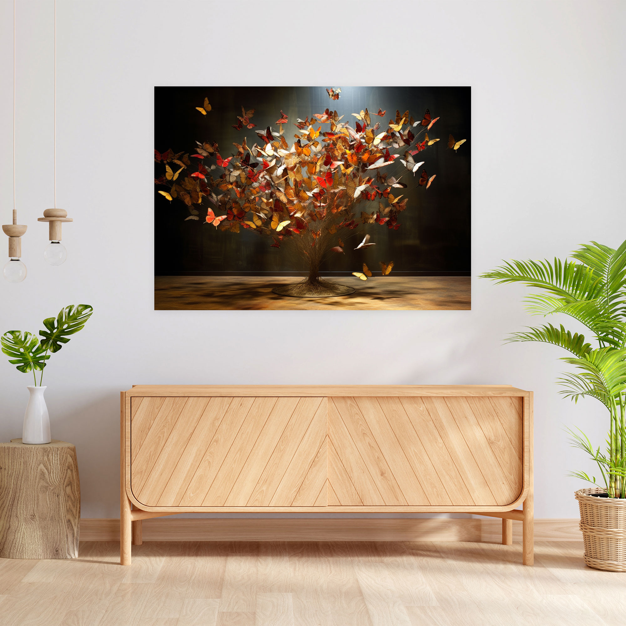 Dried Butterflies Collection Wall Art - Dried Butterflies, Wall Decoration, Wall Art, Visual Effect