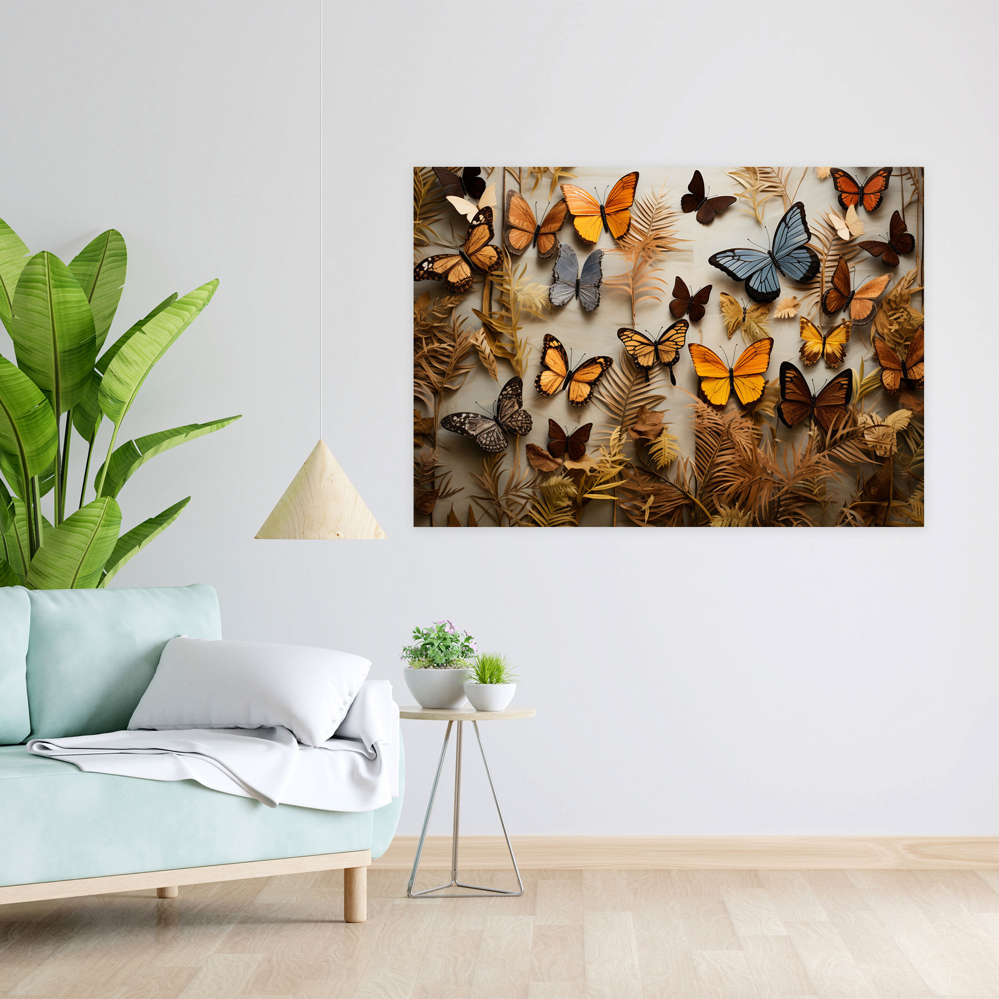 Dried Butterflies Nature Canvas Print - Dried Butterflies, Butterflies, Nature-Inspired, Tranquil