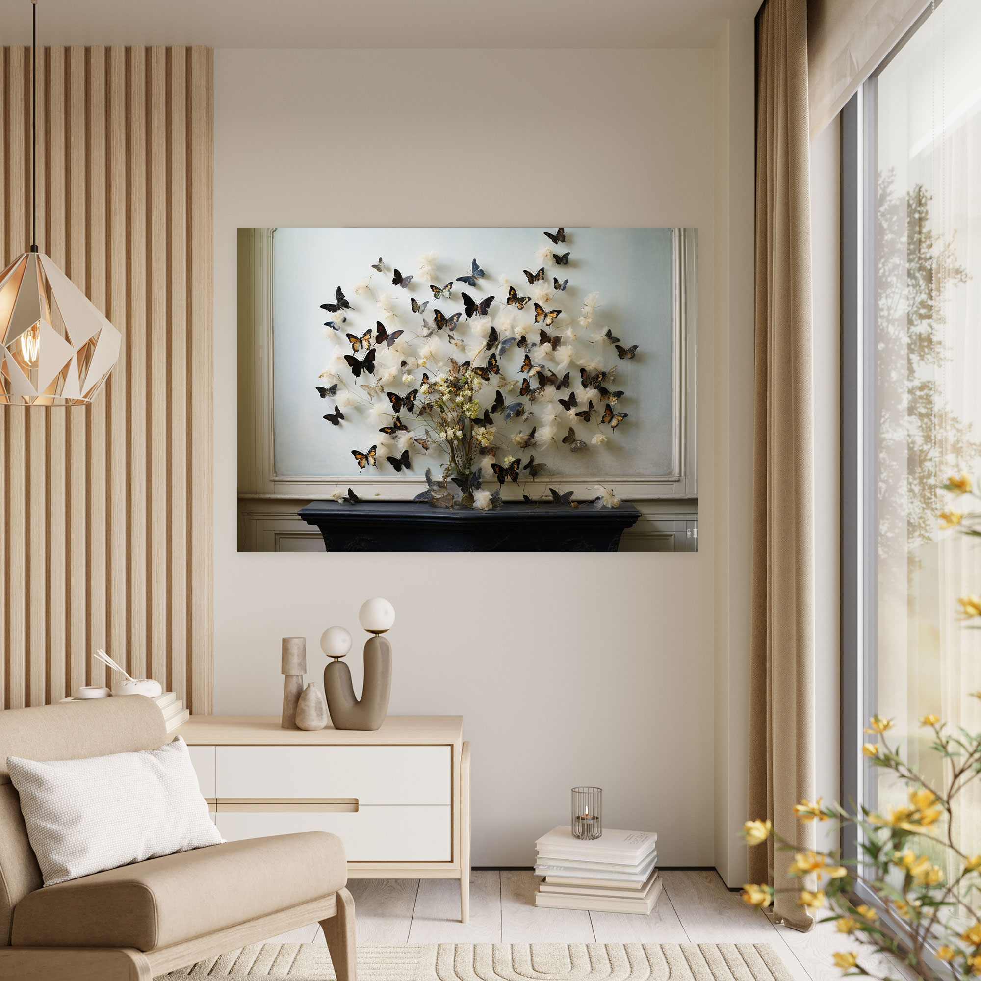 Dried Butterflies Photorealistic Collection Canvas Wall Art - Dried Butterflies, Dried Butterflies Photorealistic Collection, Home Decoration, Canvas