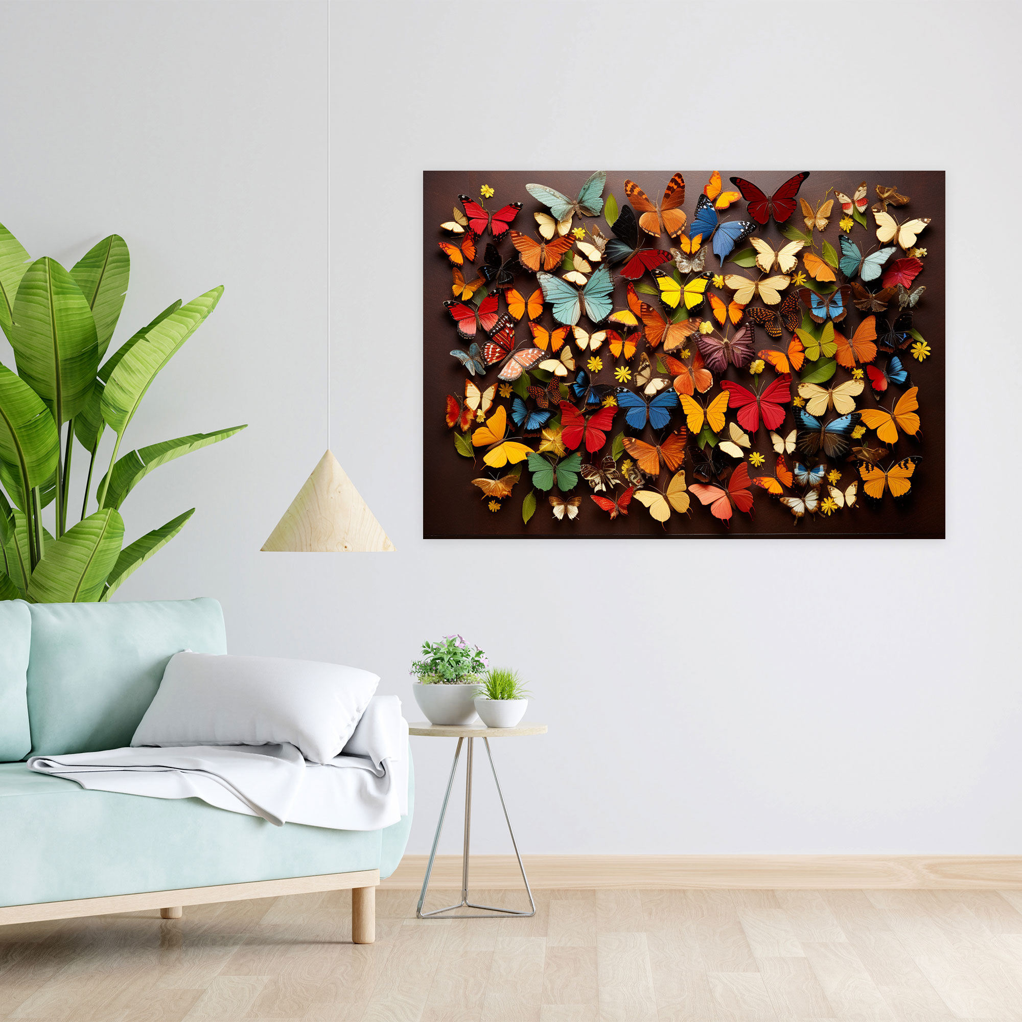 Dried Butterflies Photorealistic Collection Canvas Wall Art - Dried Butterflies, Home Decoration, Canvas Print, Dried Butterflies Photorealistic Collection