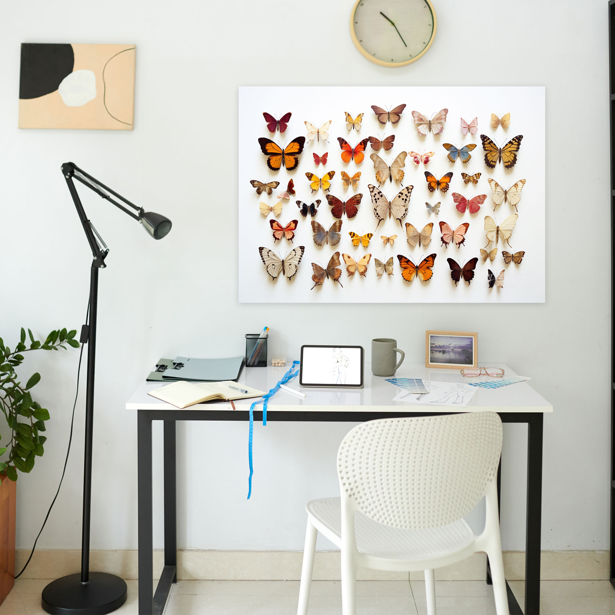 Dried Butterflies Photorealistic Collection Wall Art - Dried Butterflies, Home Decoration, Dried Butterflies Photorealistic Collection, Canvas Print