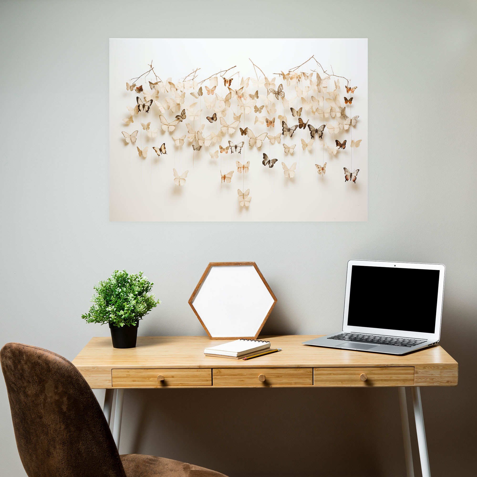 Dried Butterflies Photorealistic Collection Wall Art - Dried Butterflies, Dried Butterflies Photorealistic Collection, Serenity, Intricate Details