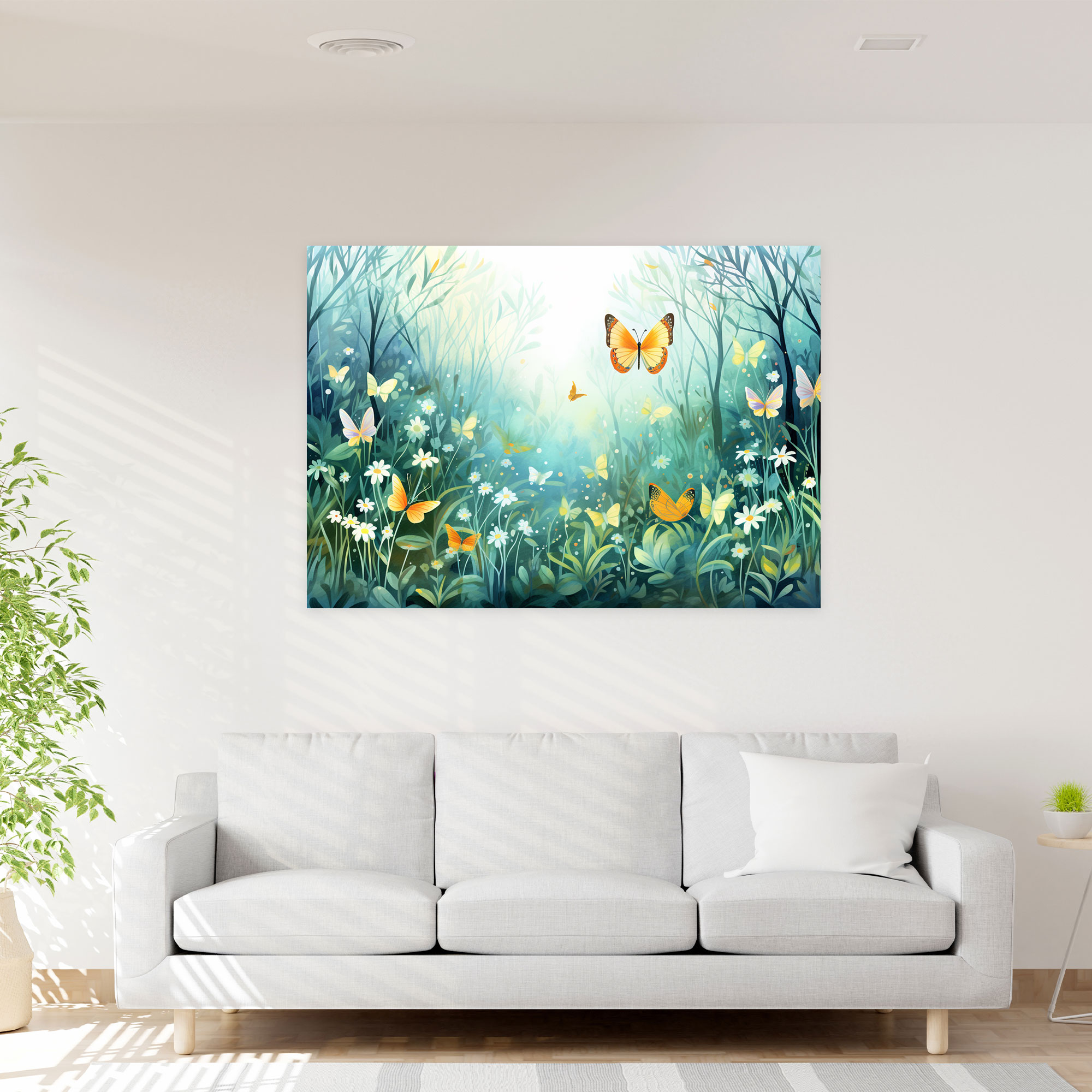 Whimsical Butterflies Wall Art - Dried Butterflies, Enchantment, Whimsical, Vibrant Colors