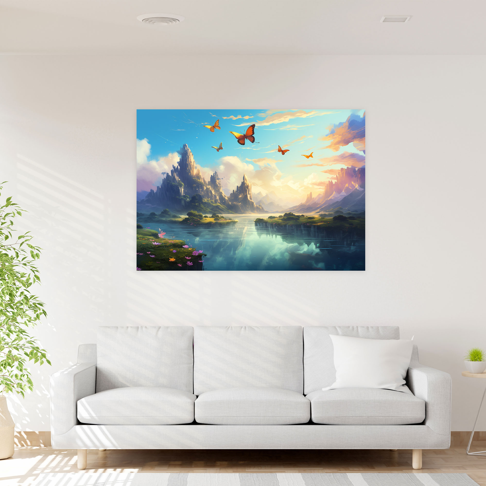 Fantasy Butterflies Wall Art - Dried Butterflies, Fantasy, Home Decoration, Enchantment