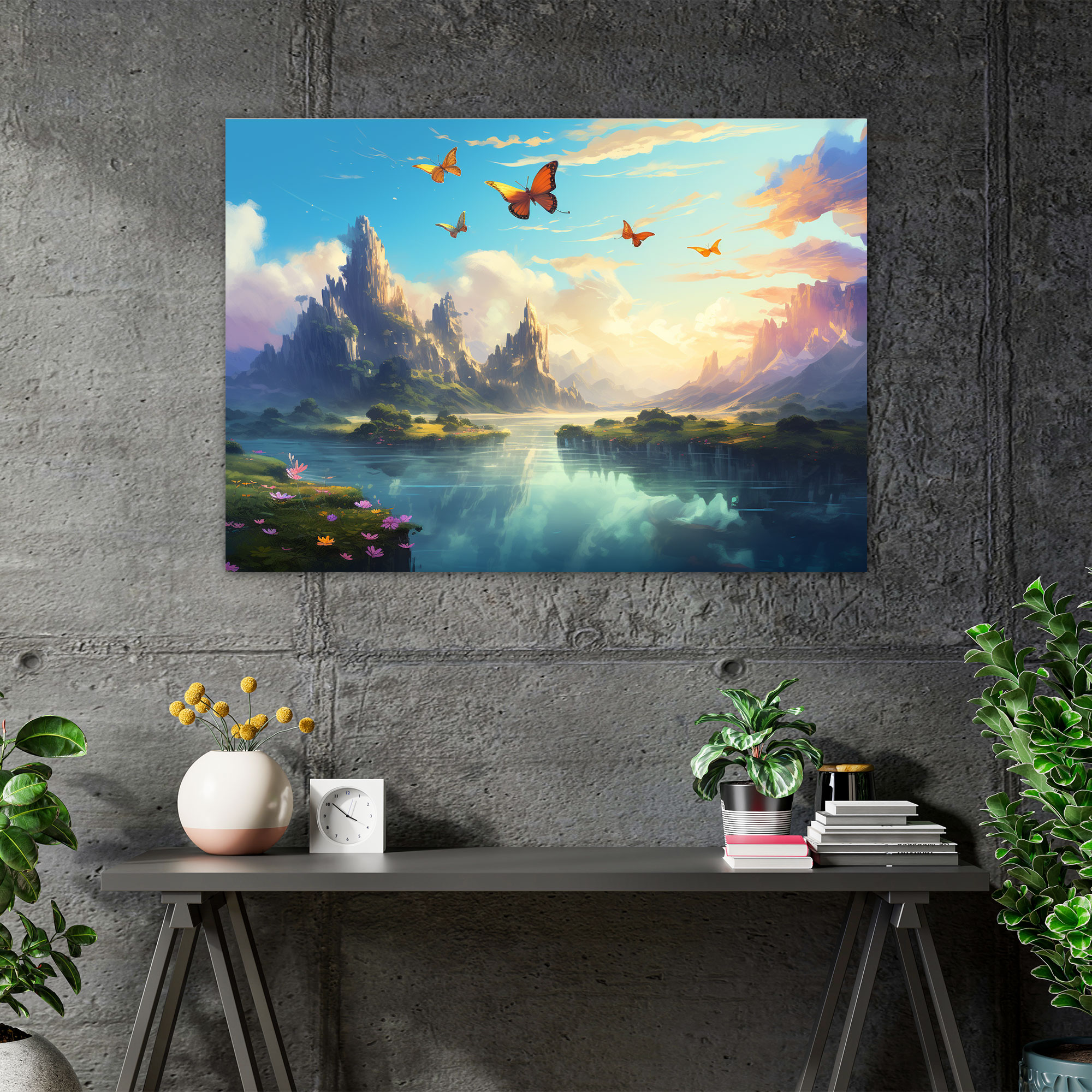Fantasy Butterflies Wall Art - Dried Butterflies, Fantasy, Home Decoration, Enchantment