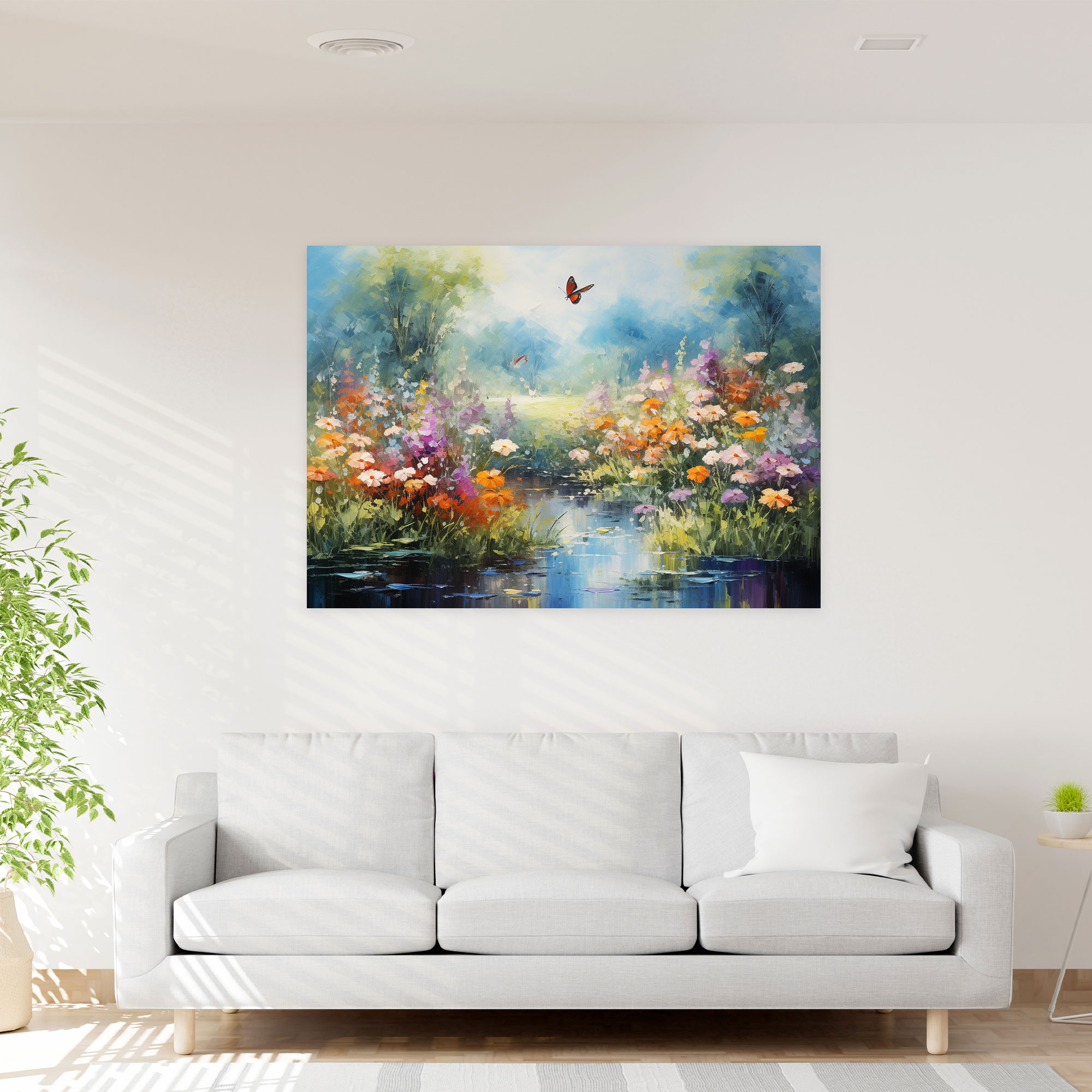 Butterflies Canvas Wall Art - Dried Butterflies, Butterflies, Oil Painting, Canvas