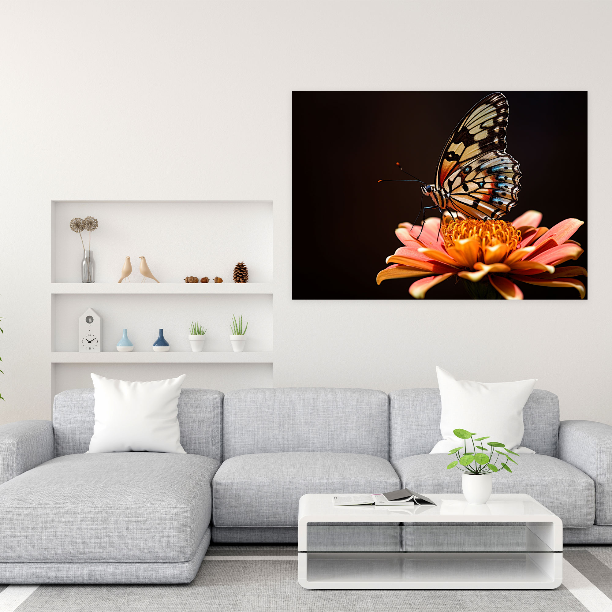 Butterflies Fine Art Canvas Print - Dried Butterflies, Fine Art Photography, Canvas, Close-Up