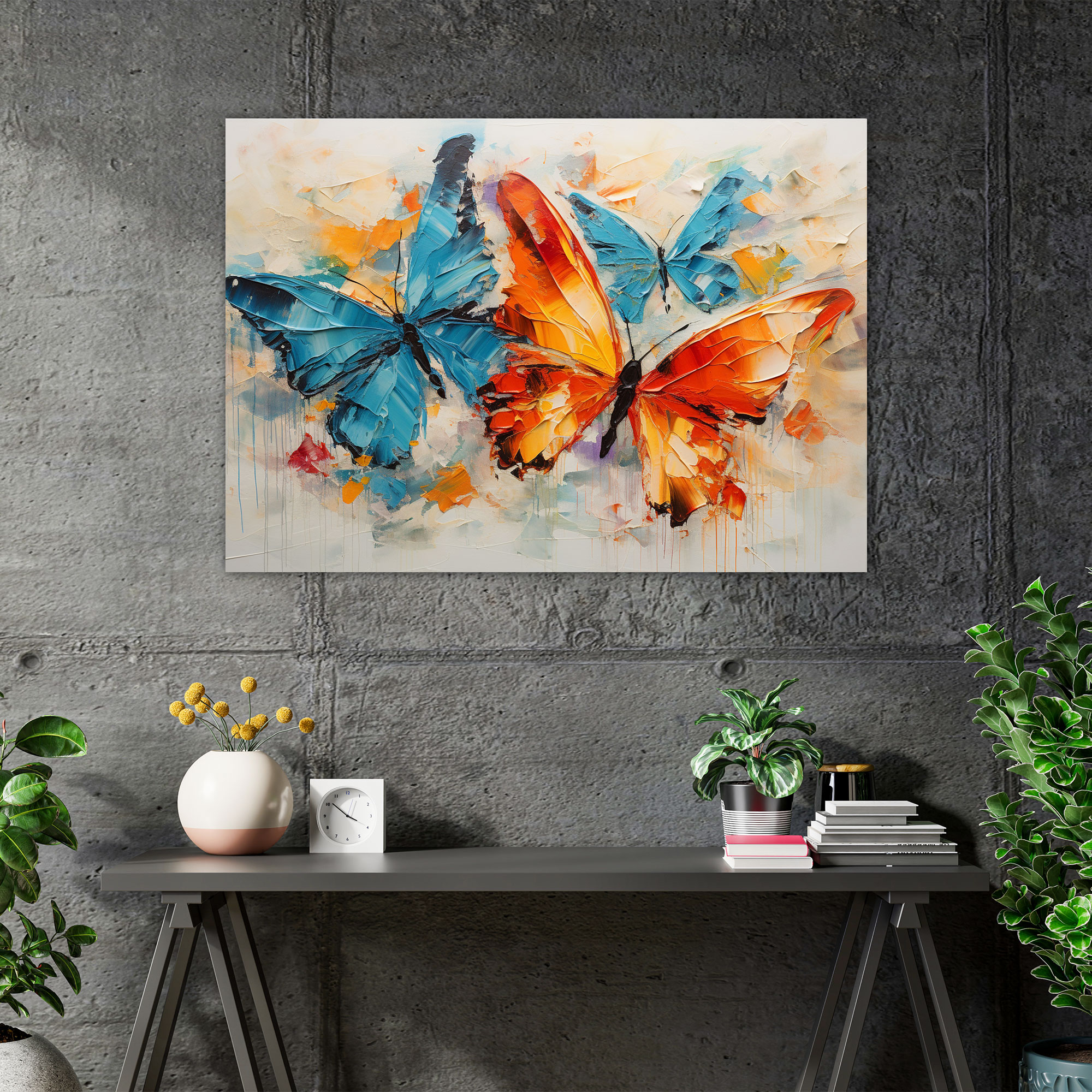 Expressive Butterflies Wall Art - Dried Butterflies, Butterflies, Wall Decoration, Dynamic