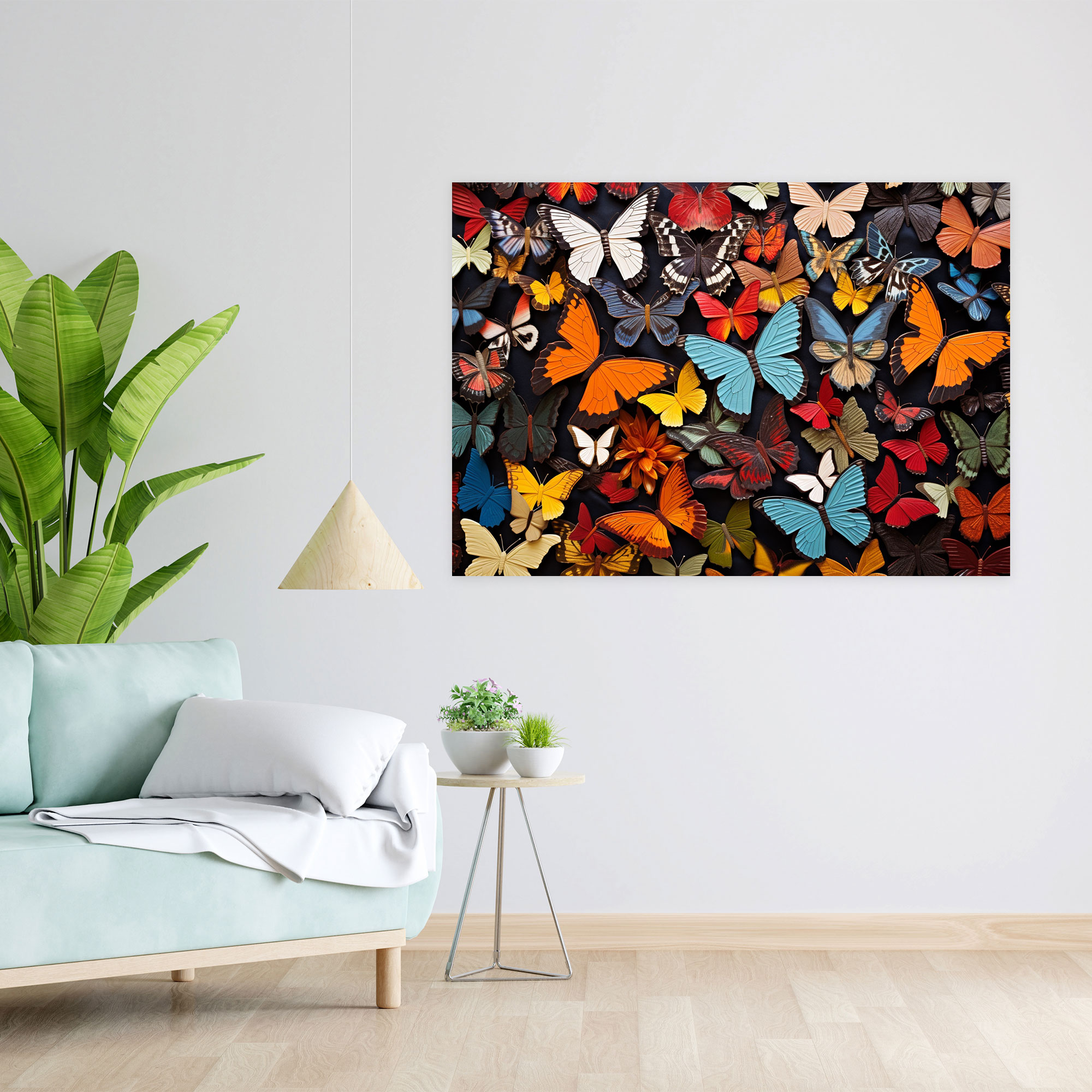 Dried Butterflies Photorealistic Collection Canvas Print - Dried Butterflies, Wall Decoration, Dried Butterflies Photorealistic Collection, Canvas Print