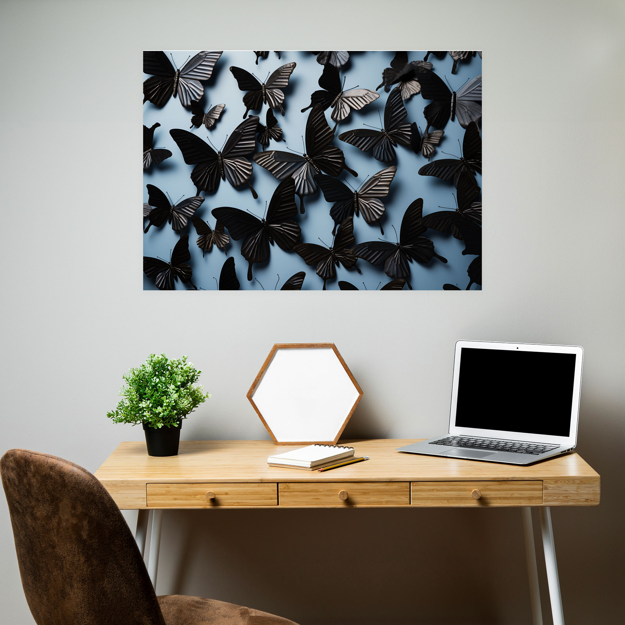 Dried Butterflies Photorealistic Collection Canvas Print - Dried Butterflies, Butterflies, Nature, Wall Art