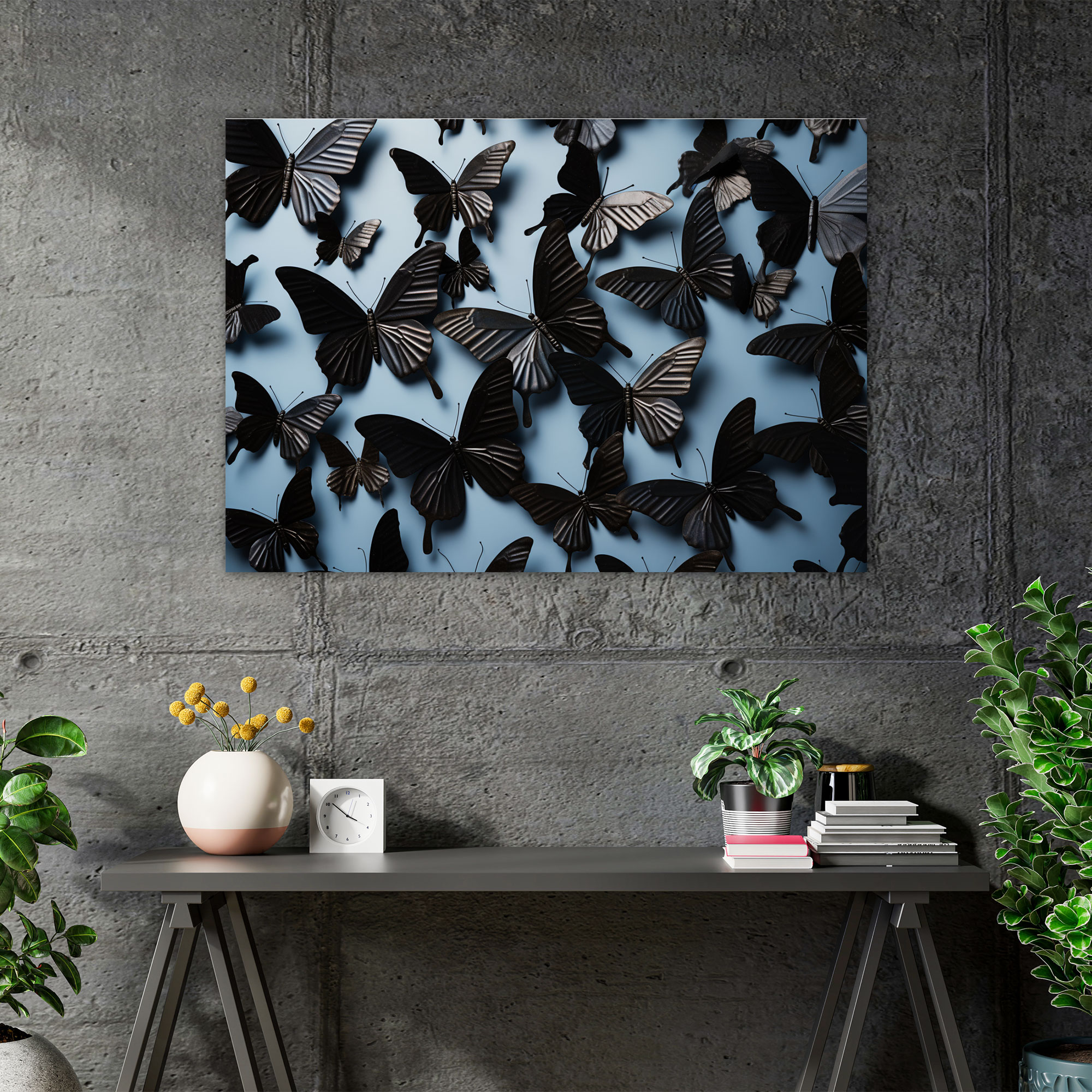 Dried Butterflies Photorealistic Collection Canvas Print - Dried Butterflies, Butterflies, Nature, Wall Art