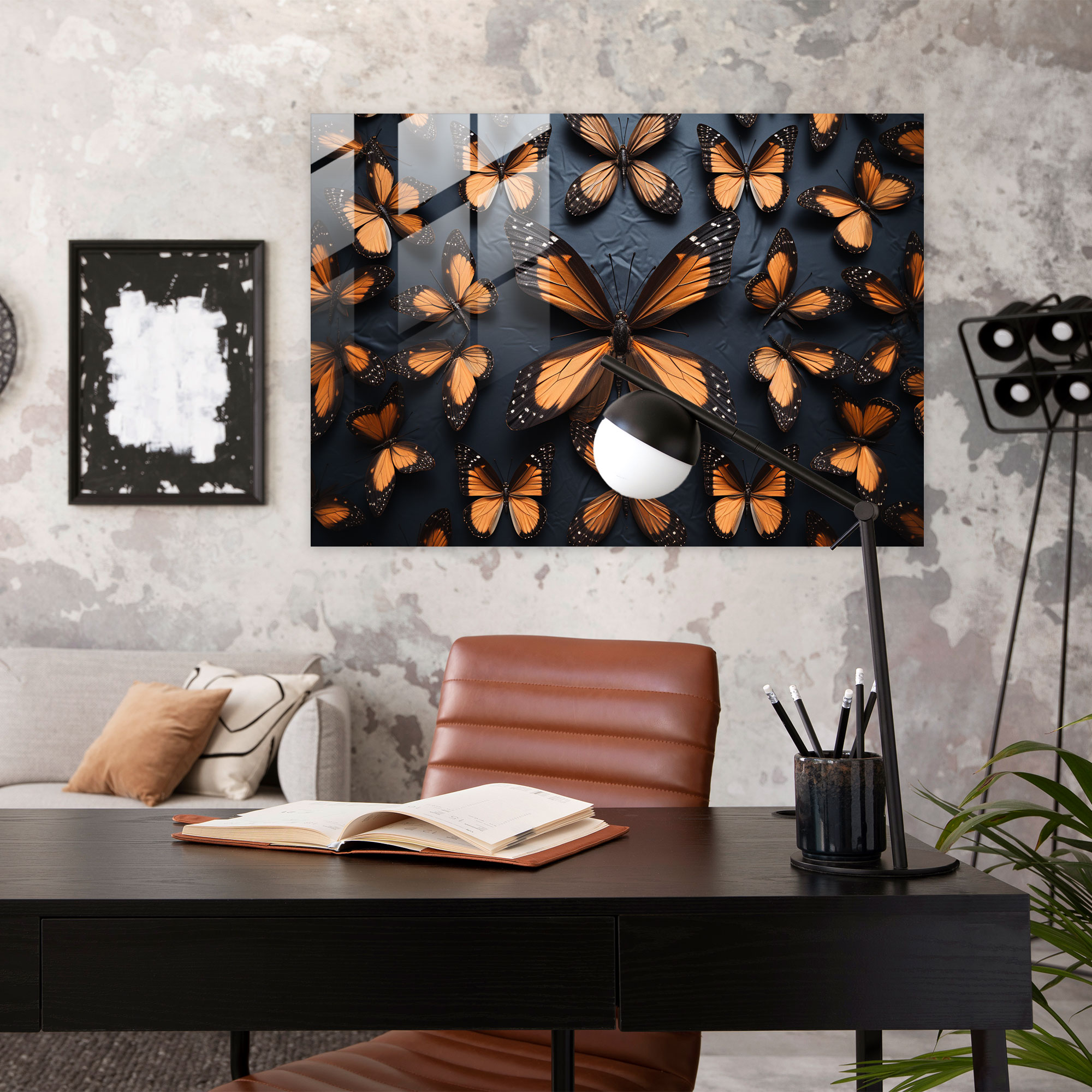 Dried Butterflies Home Decoration - Dried Butterflies, Glass Art, Home Decoration, Dried Butterflies Photorealistic Collection