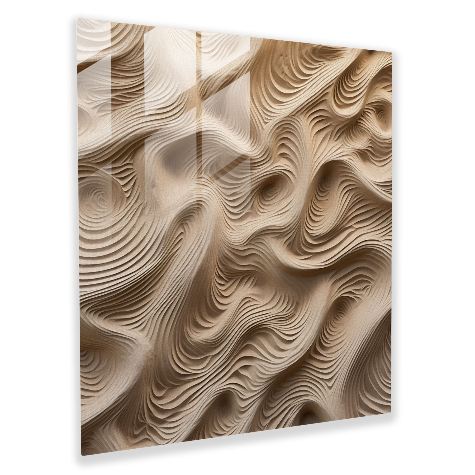 Desert Whispers Glass Print - Desert, Glass Wall Art, Modern Art, Wall Decoration