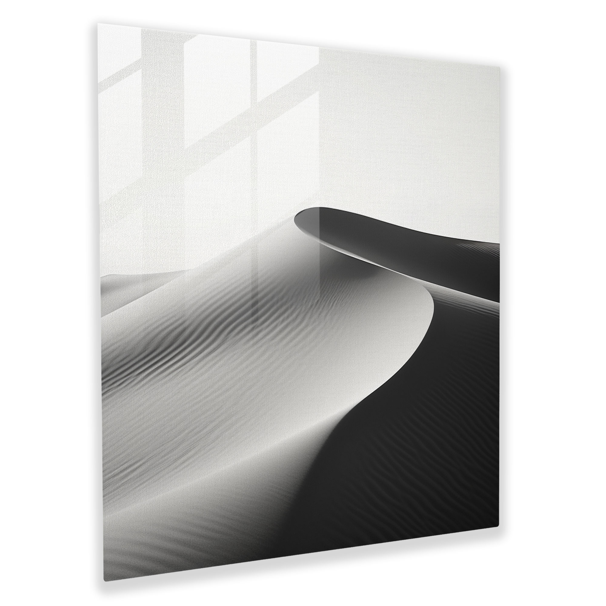 Harmony In The Sands Glass Print - Desert, Harmony In The Sands Glass Print, Home Decoration, Minimalist Design