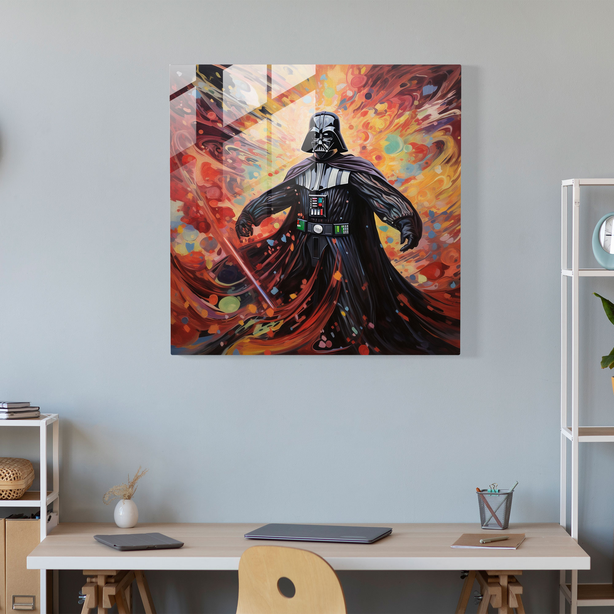 Darth Vader Glass Print - Darth Vader, Glass Print, Modern Art, Darth Vader