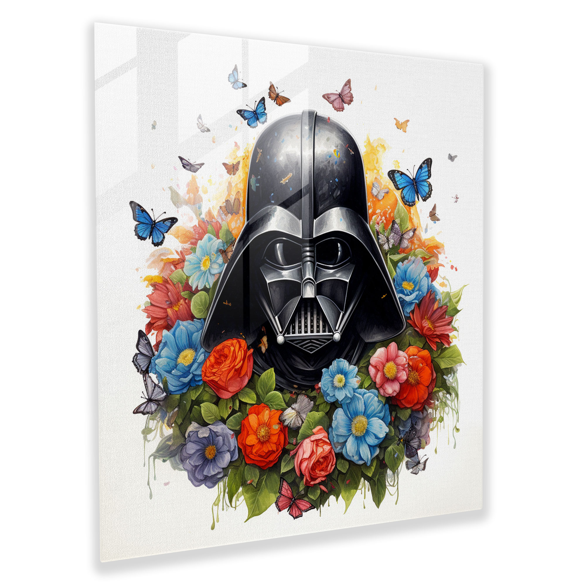 Darth Vader Temalı Cam Tablo - Cam Tablo Cam Duvar Sanatı Duvar Dekorasyonu