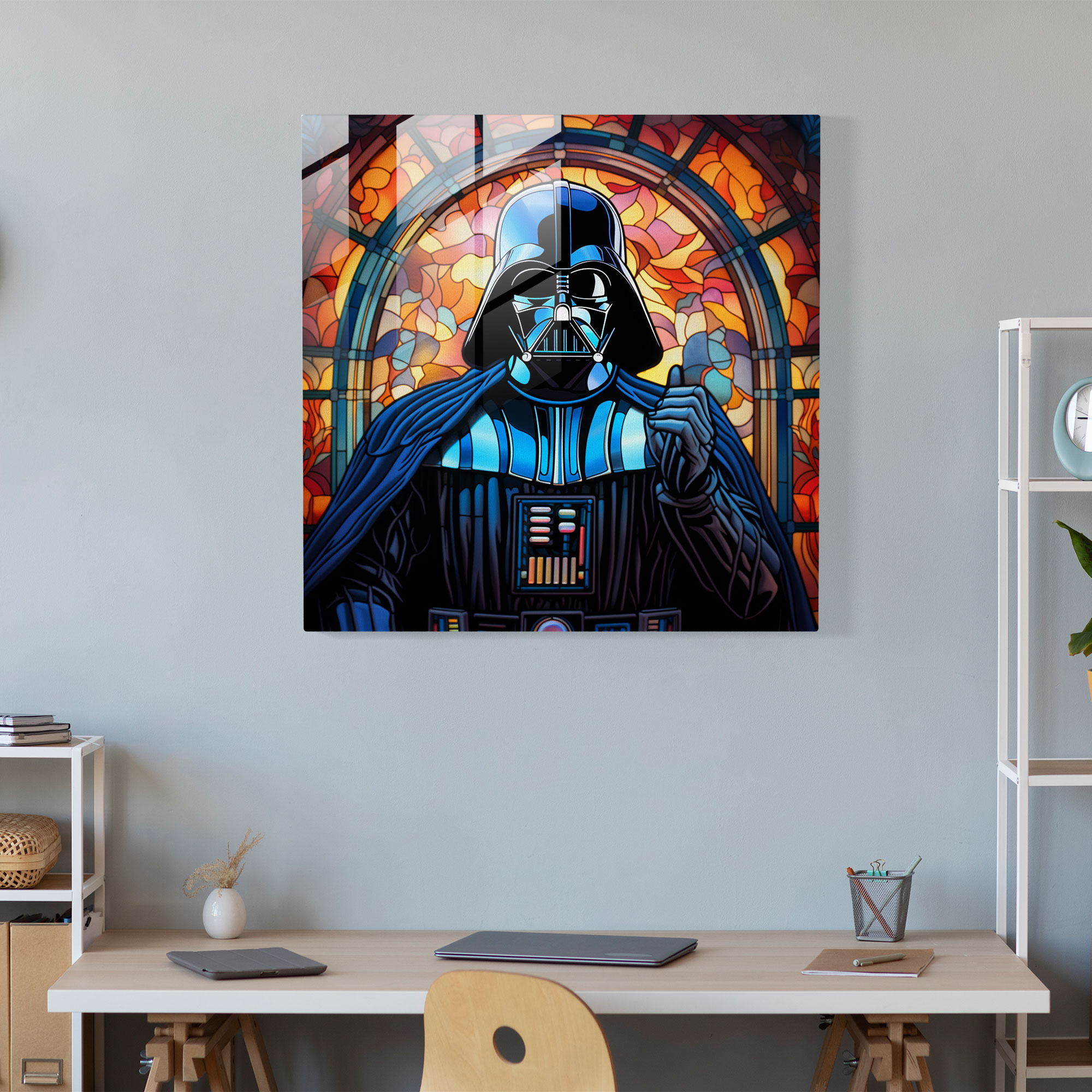 Stained Glass Darth Vader Wall Decoration - Darth Vader, Darth Vader, Home Decoration, Modern Art