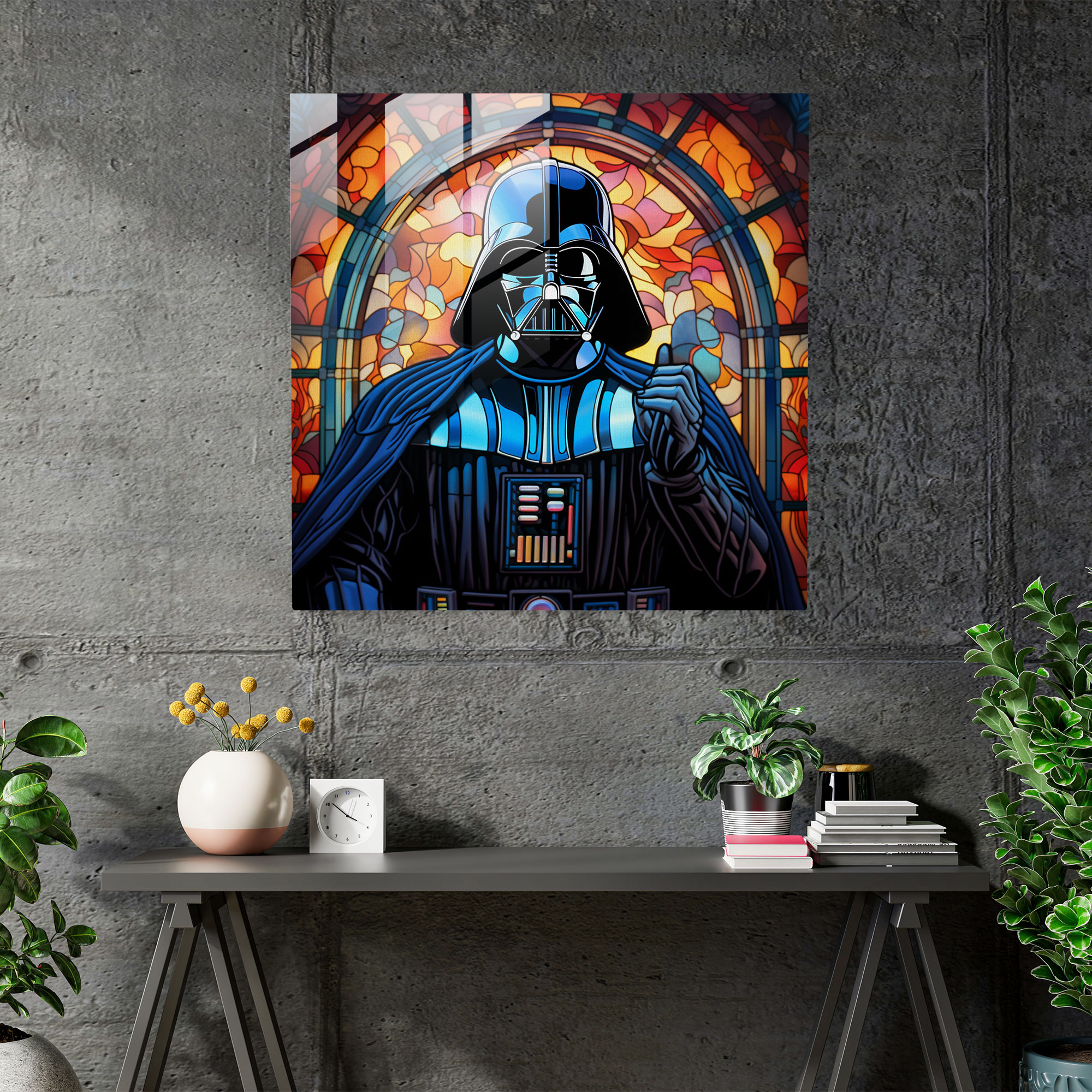 Stained Glass Darth Vader Wall Decoration - Darth Vader, Darth Vader, Home Decoration, Modern Art