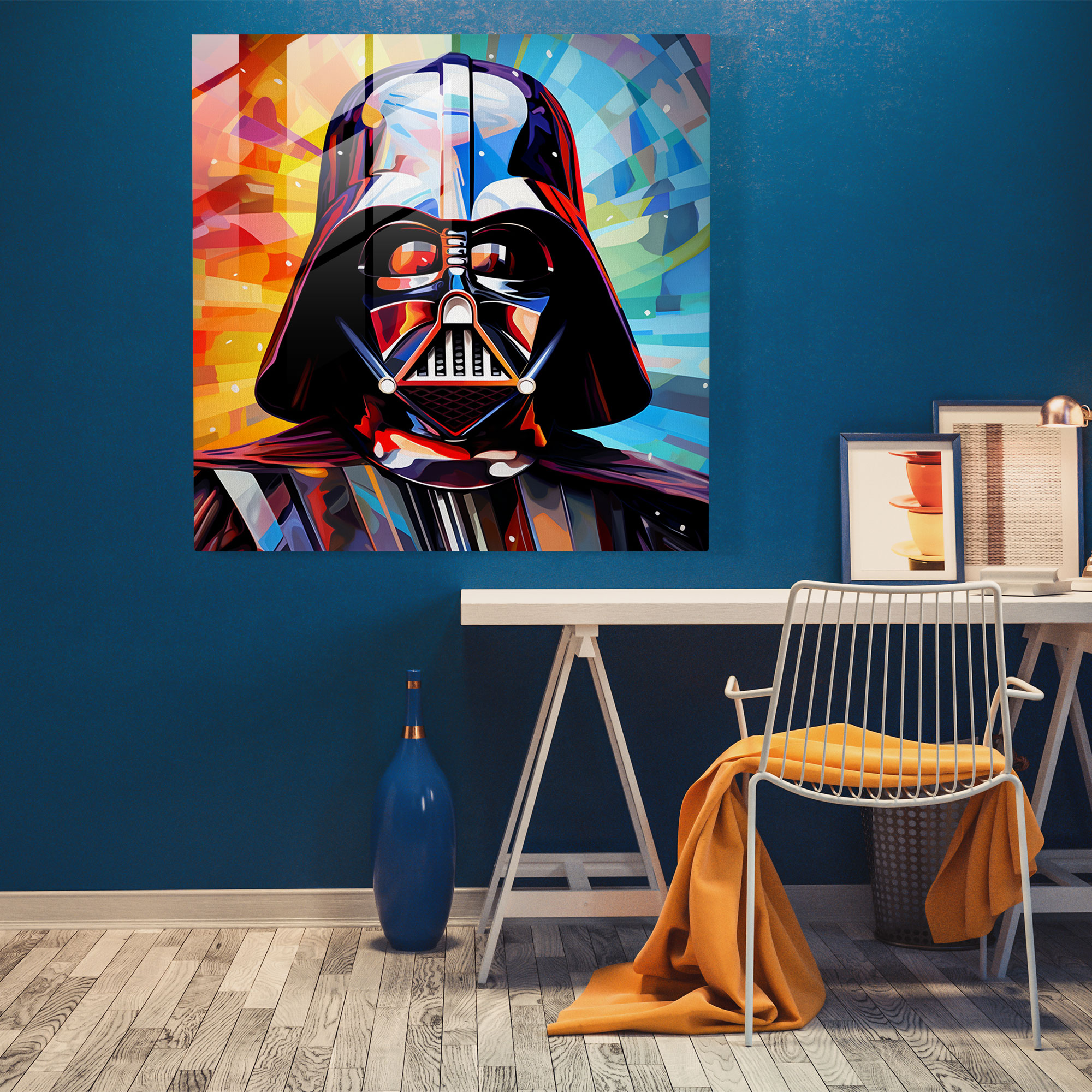 Pop Art Darth Vader Cam Tablo - Ev Dekorasyonu