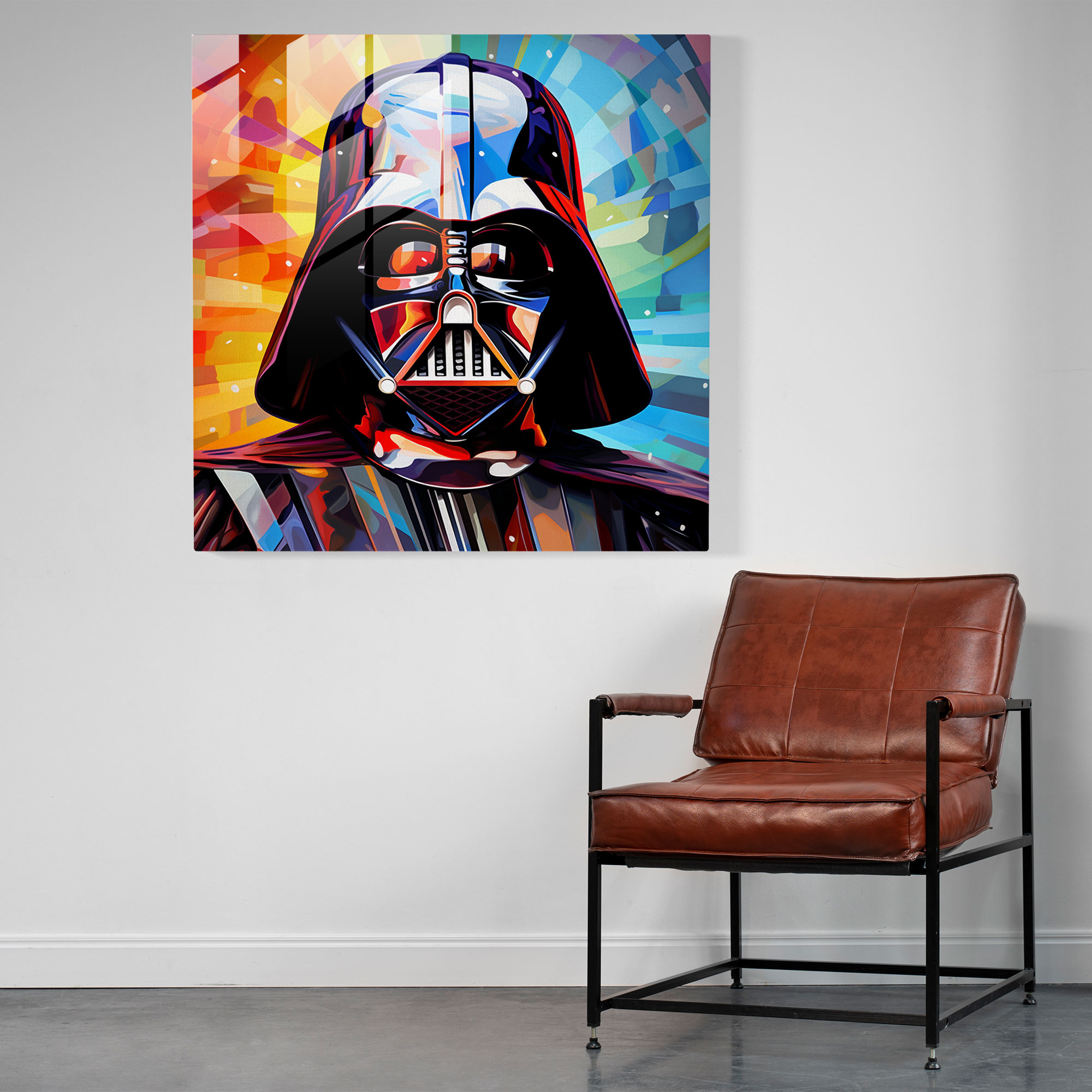 Pop Art Darth Vader Cam Tablo - Ev Dekorasyonu