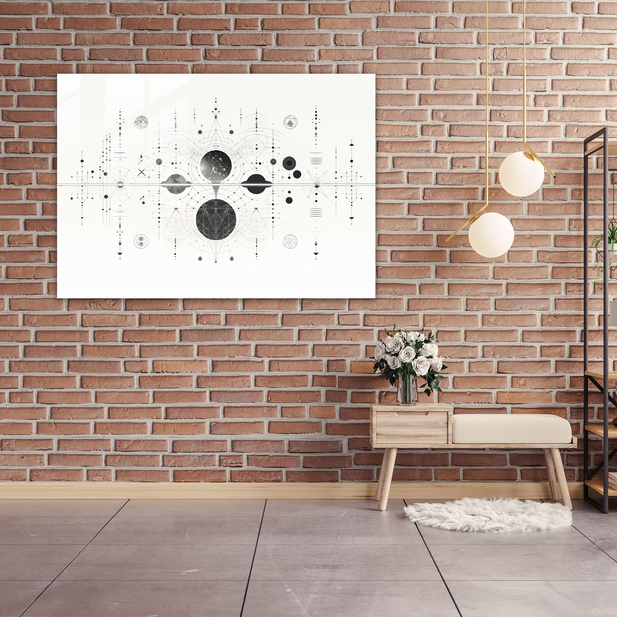 Earth Wall Decoration - Earth, Glass Print, Glass Wall Art, Home Decoration