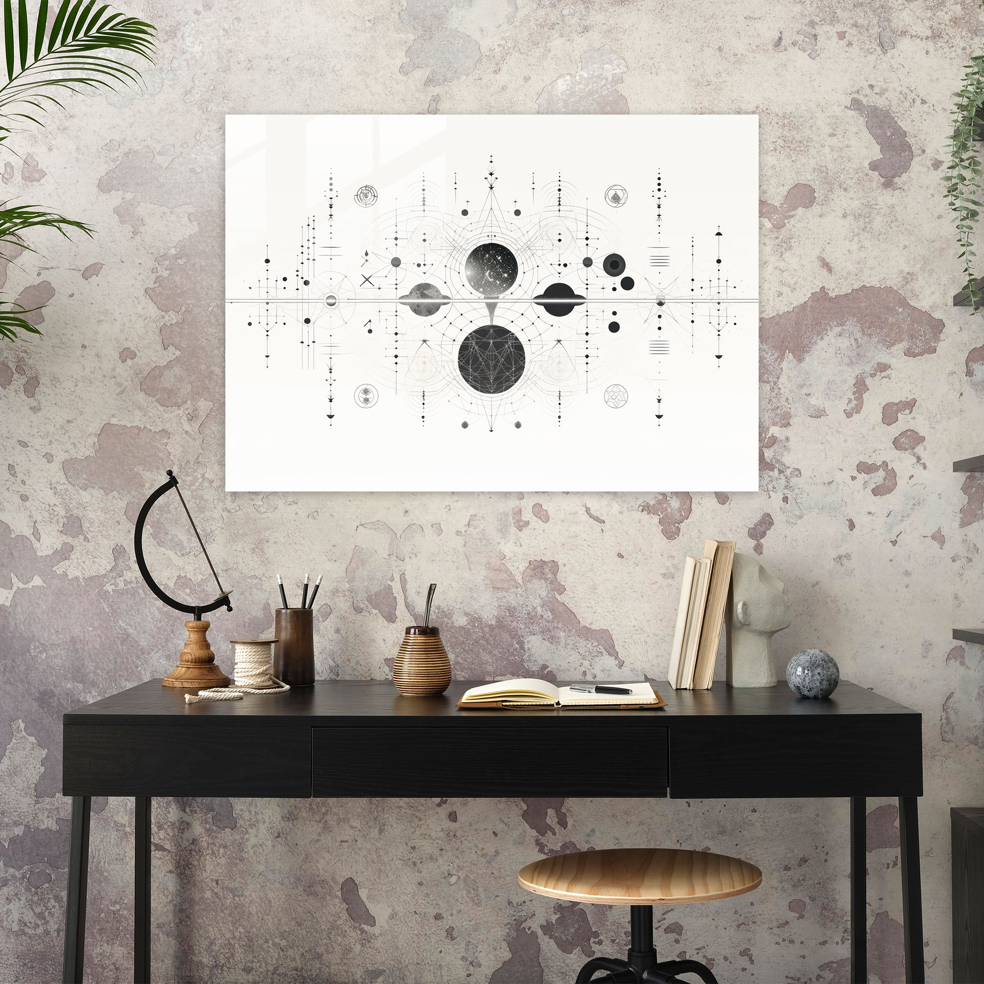 Earth Wall Decoration - Earth, Glass Print, Glass Wall Art, Home Decoration