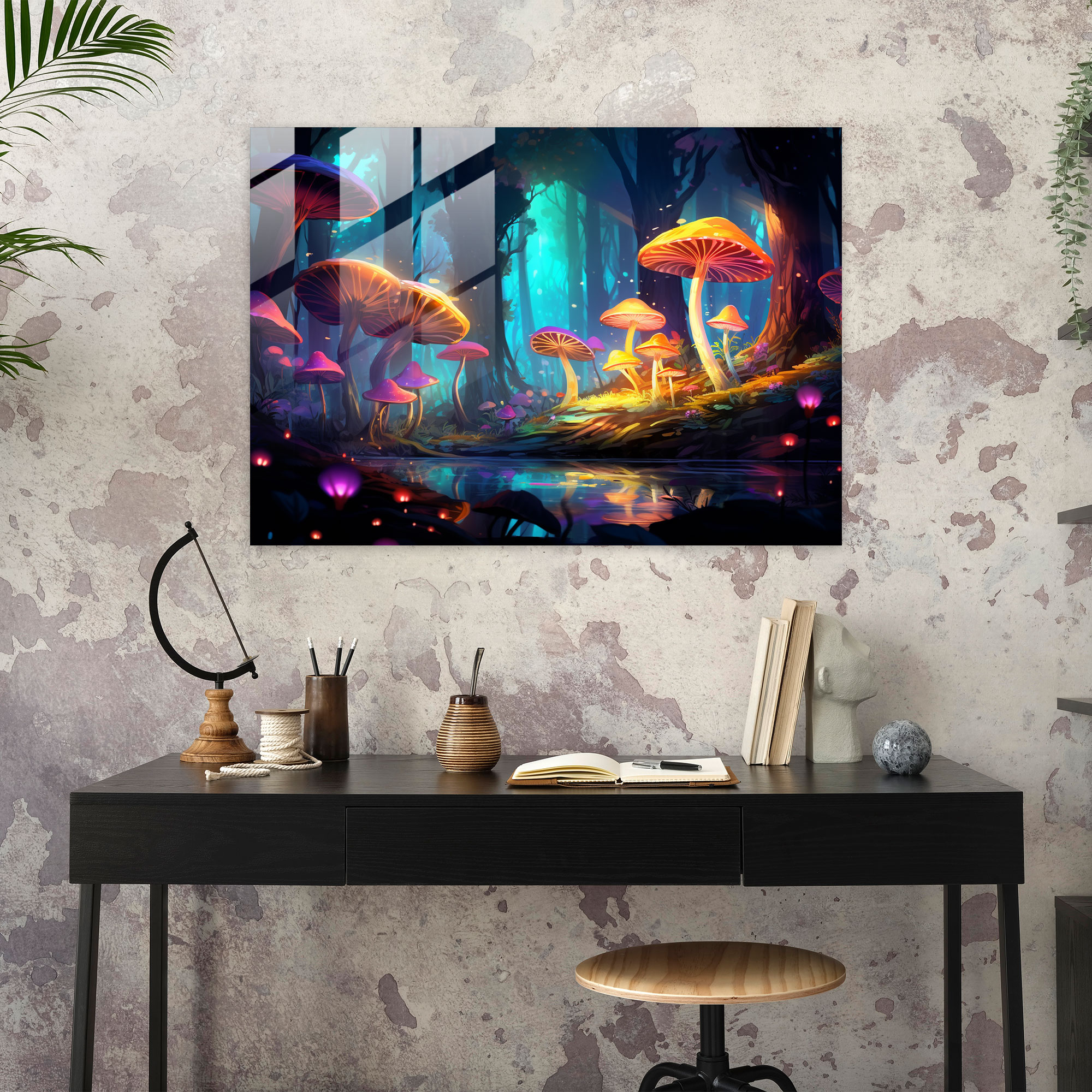 Earth Modern Art - Earth, Colorful Trees, Earth, Wall Decoration