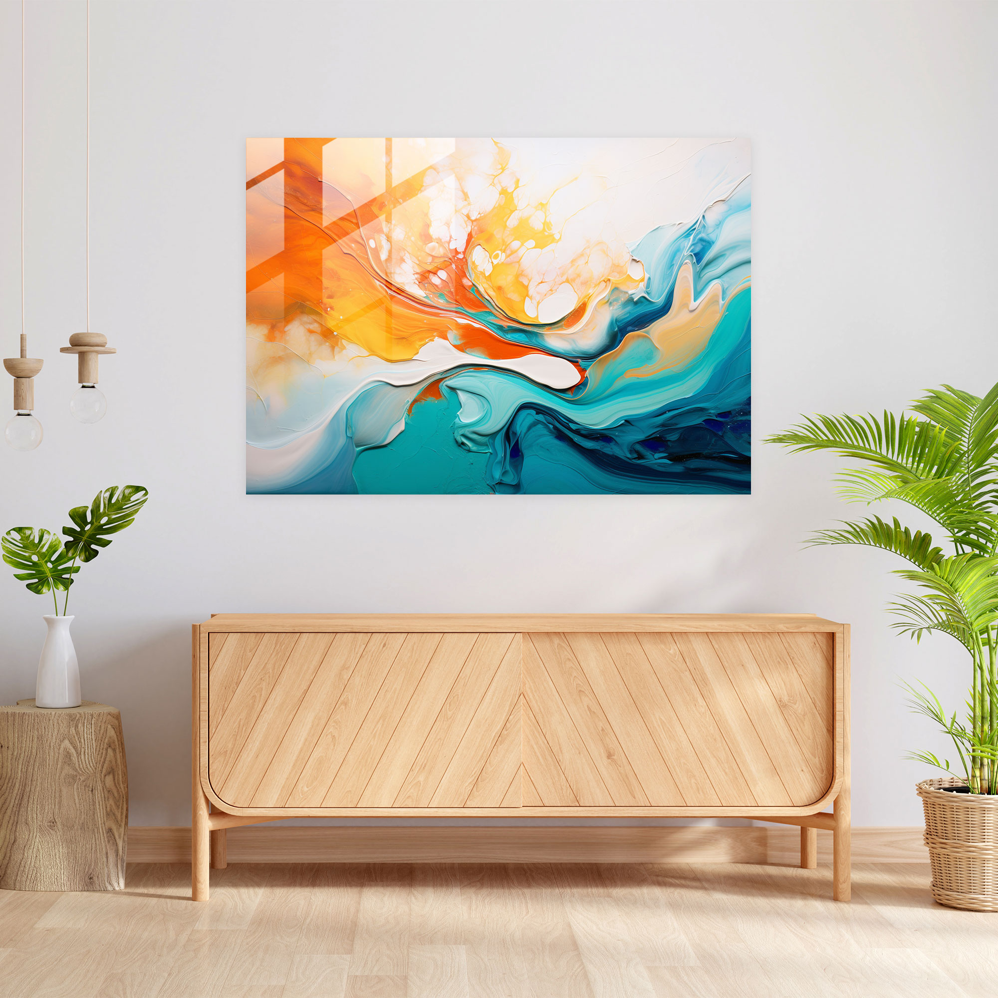 Earth Swirls Glass Print - Earth, Glass Art, Natural Beauty, Home Decoration