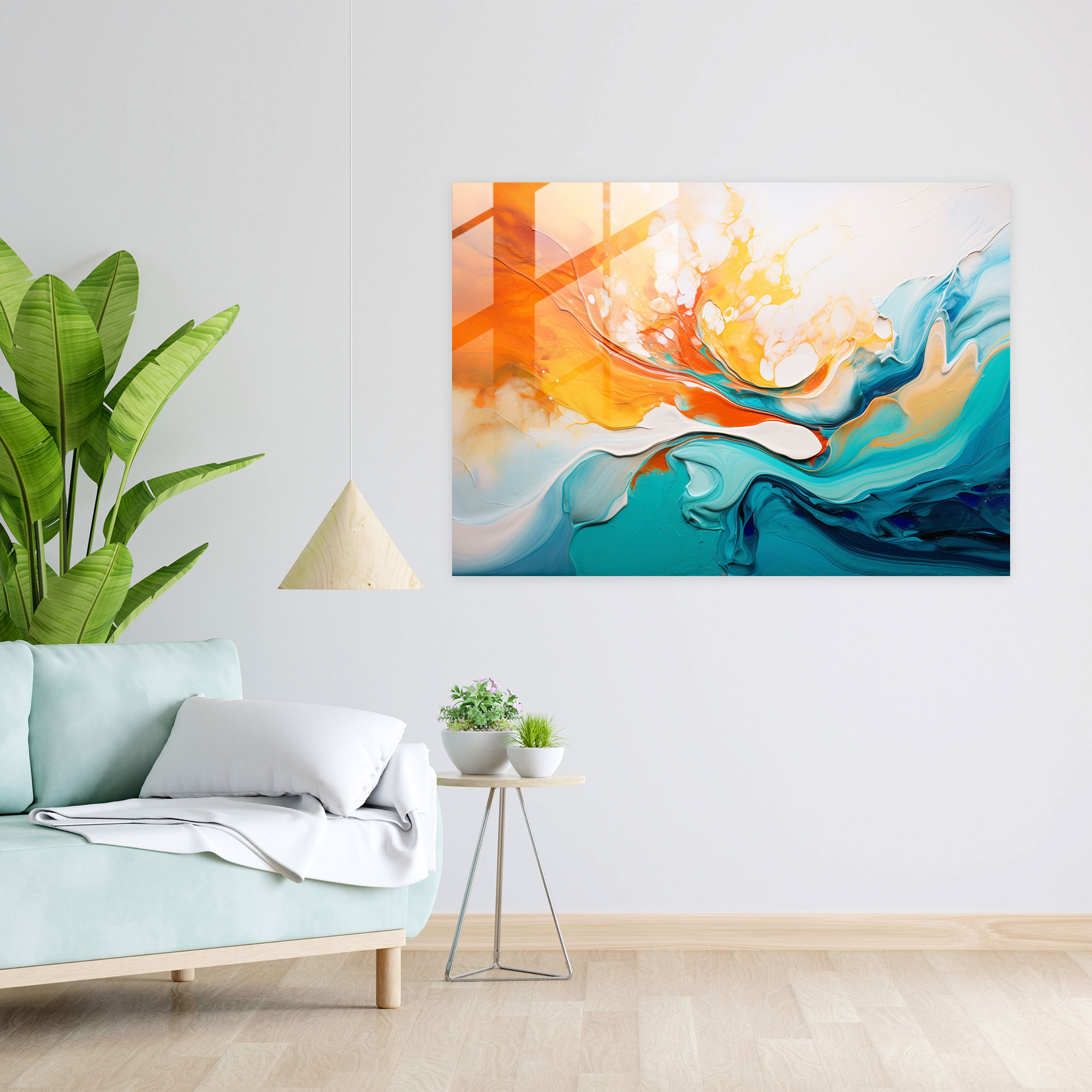 Earth Swirls Glass Print - Earth, Glass Art, Natural Beauty, Home Decoration