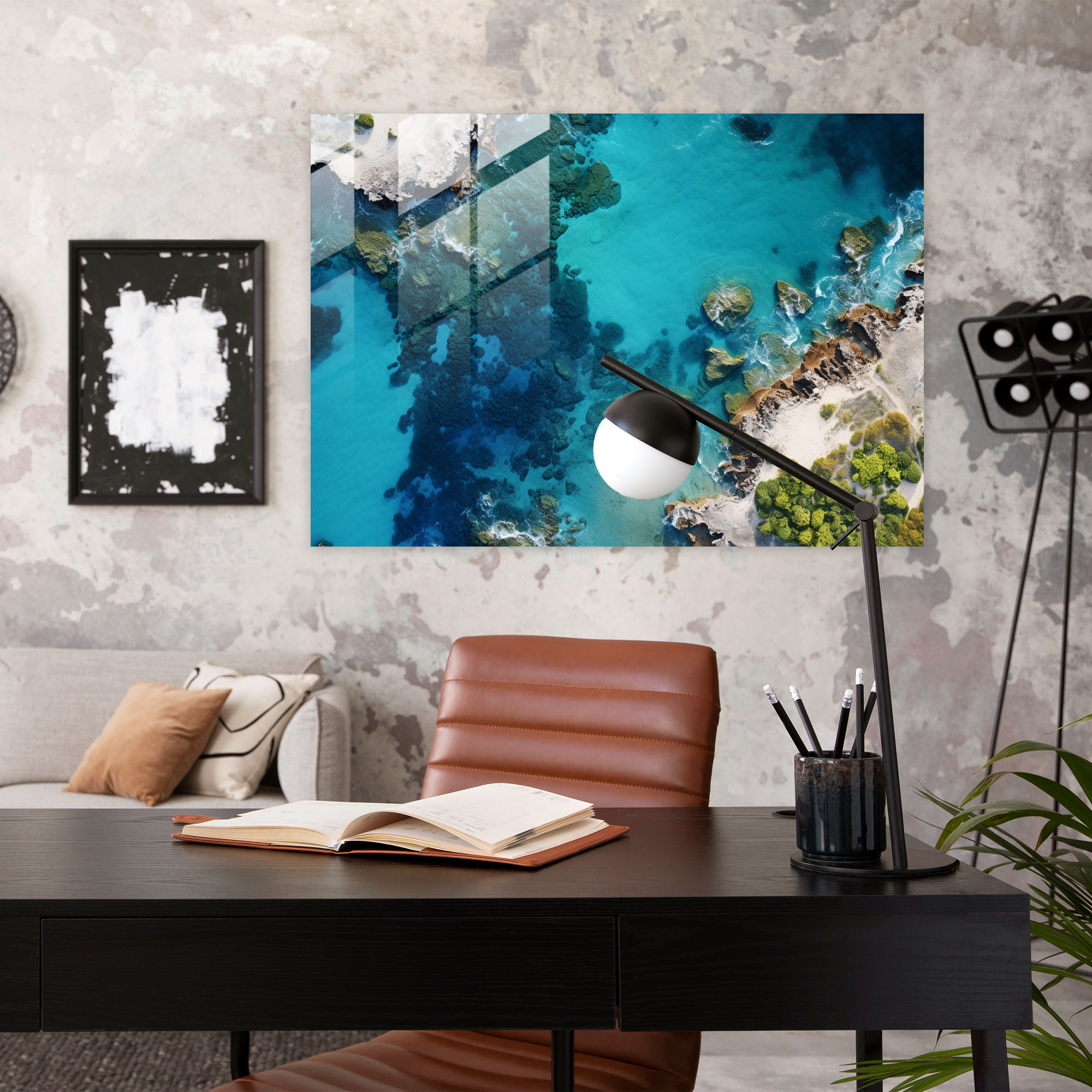 Denizin İhtişamı Cam Tablo - Dünya Okyanuslar Çağdaş Fotoğrafçılık Modern Sanat