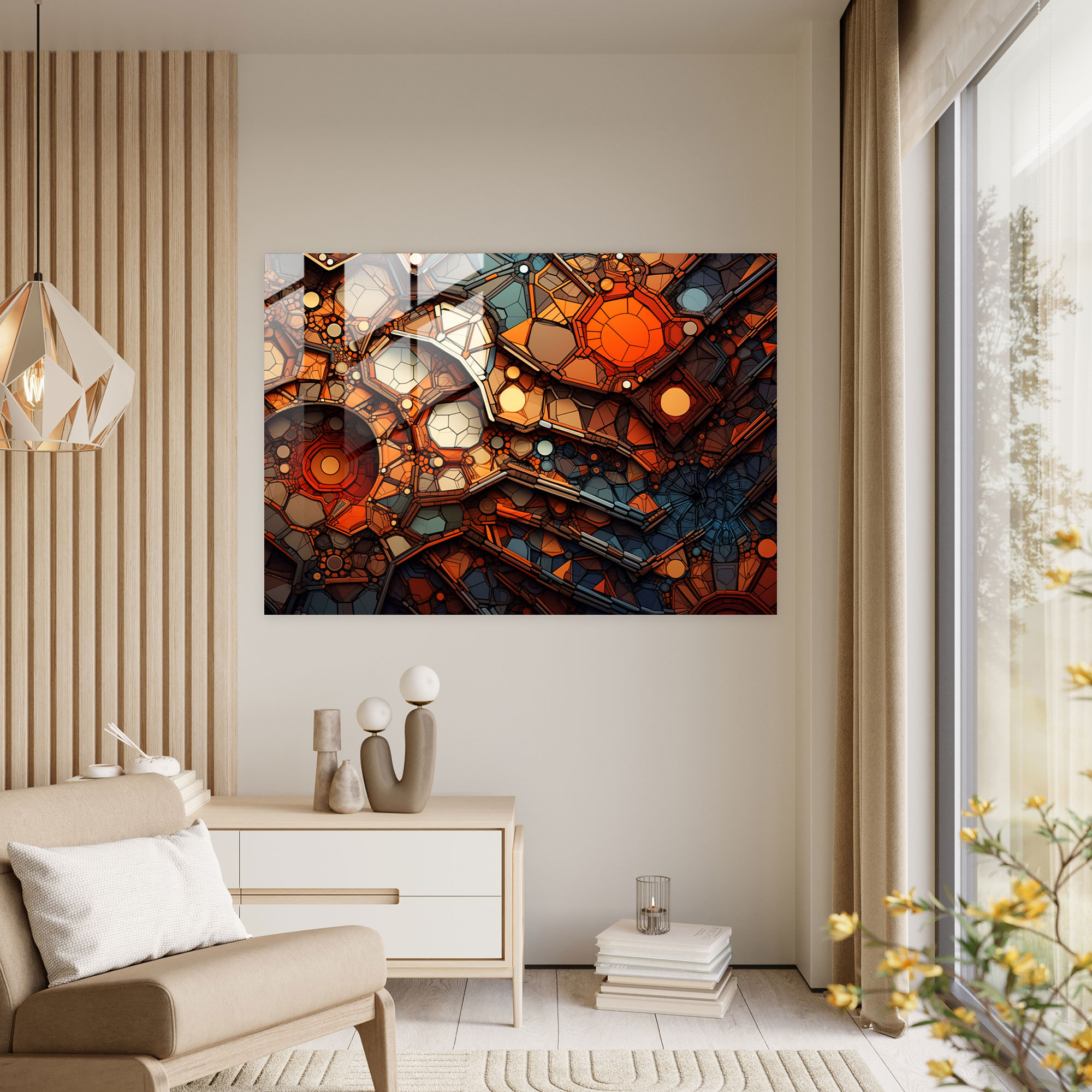 Earth Formation Glass Print - Earth, Glass Wall Art, Modern Art, Wall Decoration