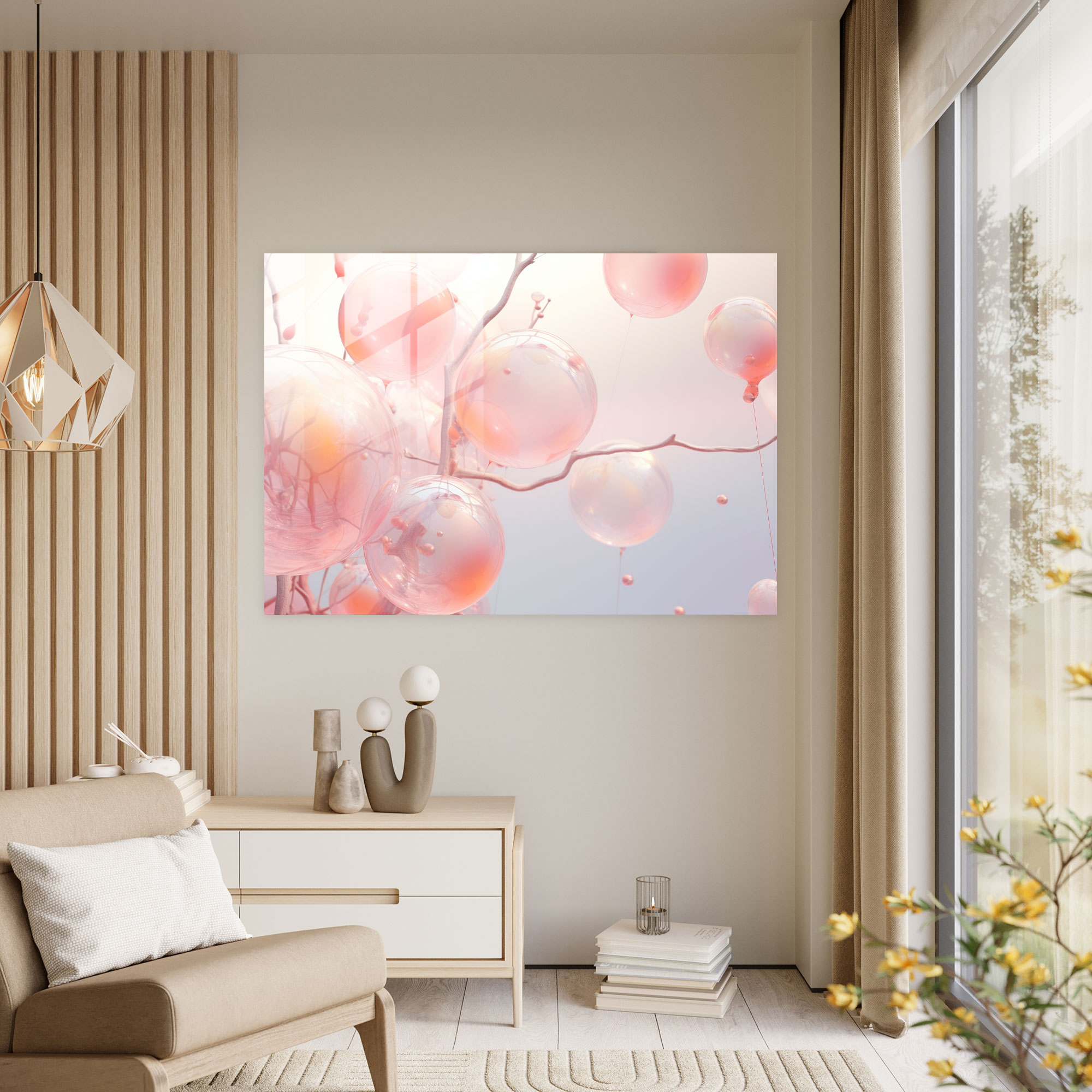 Ethereal Glass Wall Art Of World - Earth, Modern Art, Home Decoration, Glass Art