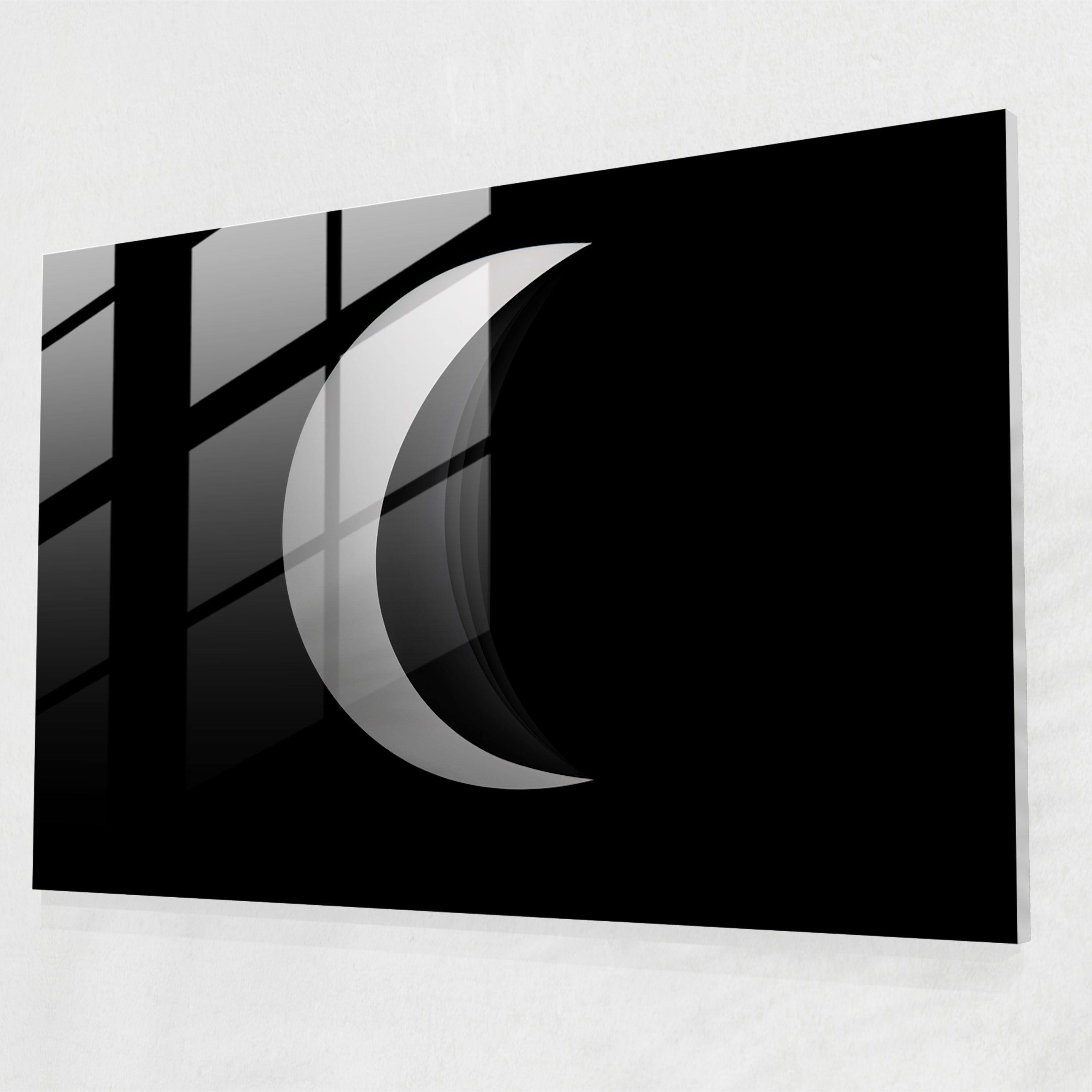 Moon Modern Art - Earth, Graphic Design, Contrasting Black And White, Modern Art
