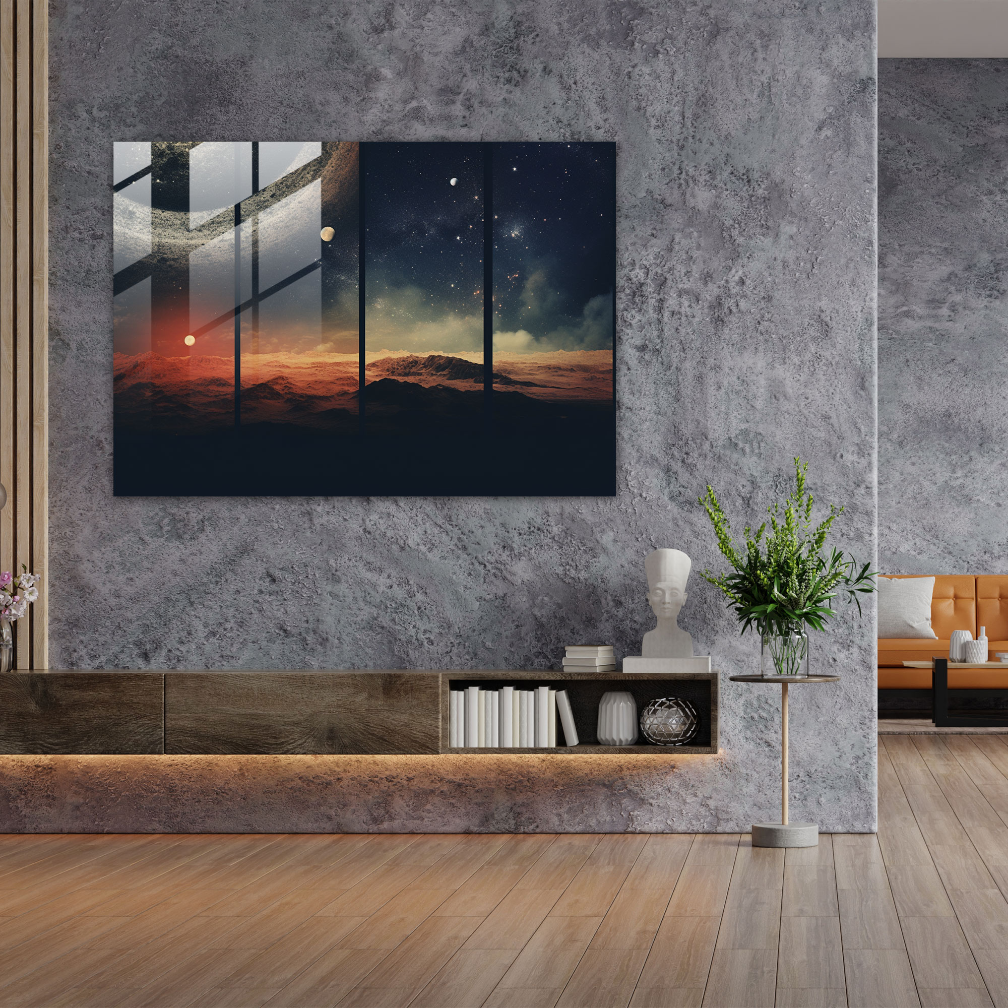 Celestial Galaxy Glass Wall Art - Earth, Distant Galaxies, Celestial Photographs, Glass Art