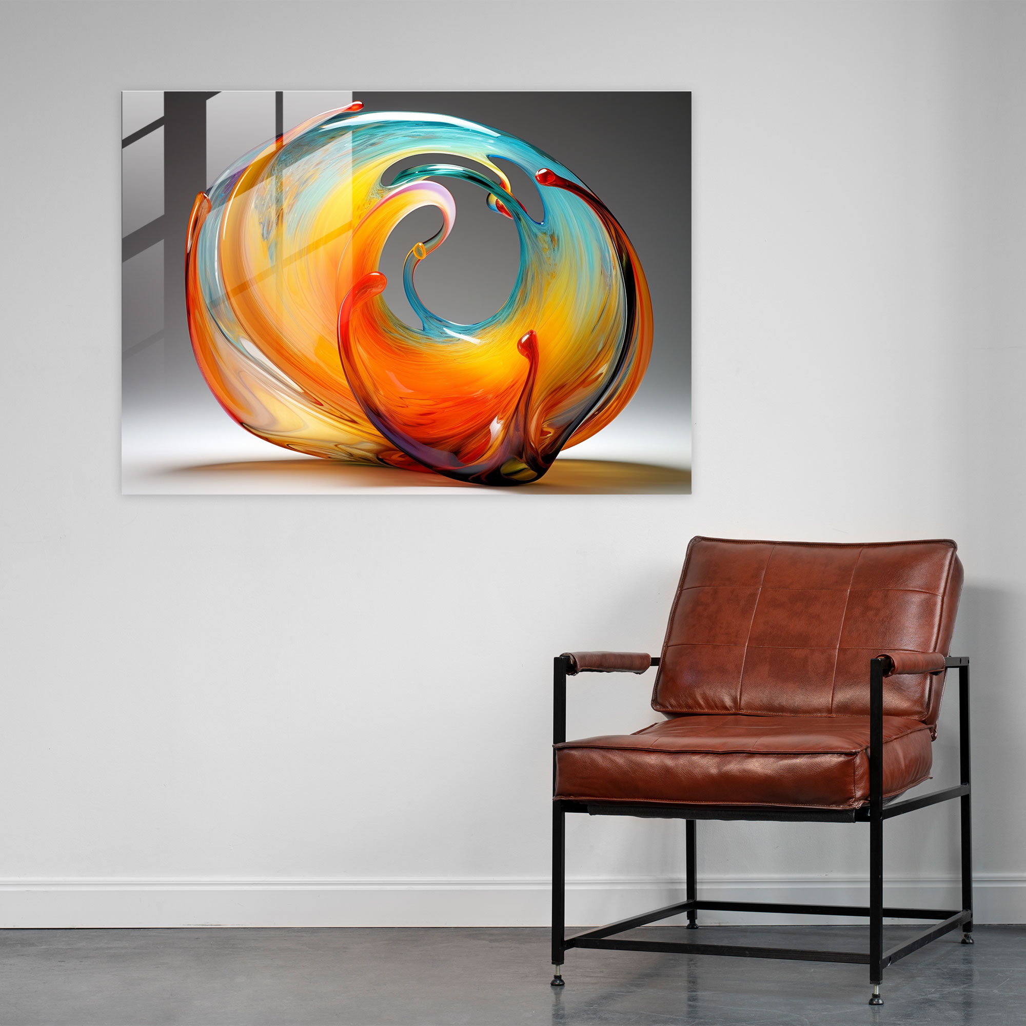 Galaxy Glass Print - Earth, Glass Print, Home Decoration, Abstract