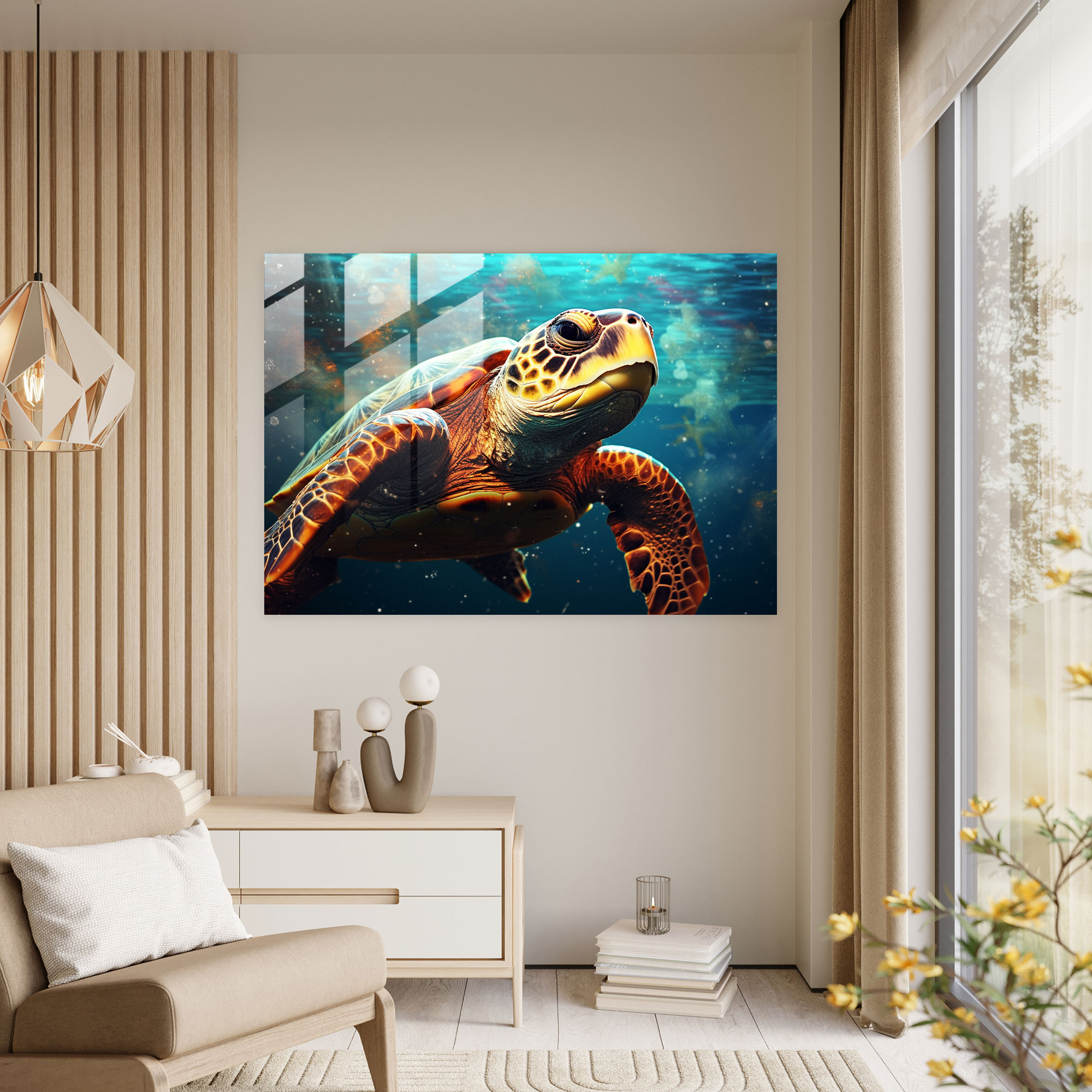 Surreal Jupiter Glass Art - Earth, Captivating, Jupiter, Glass Wall Art