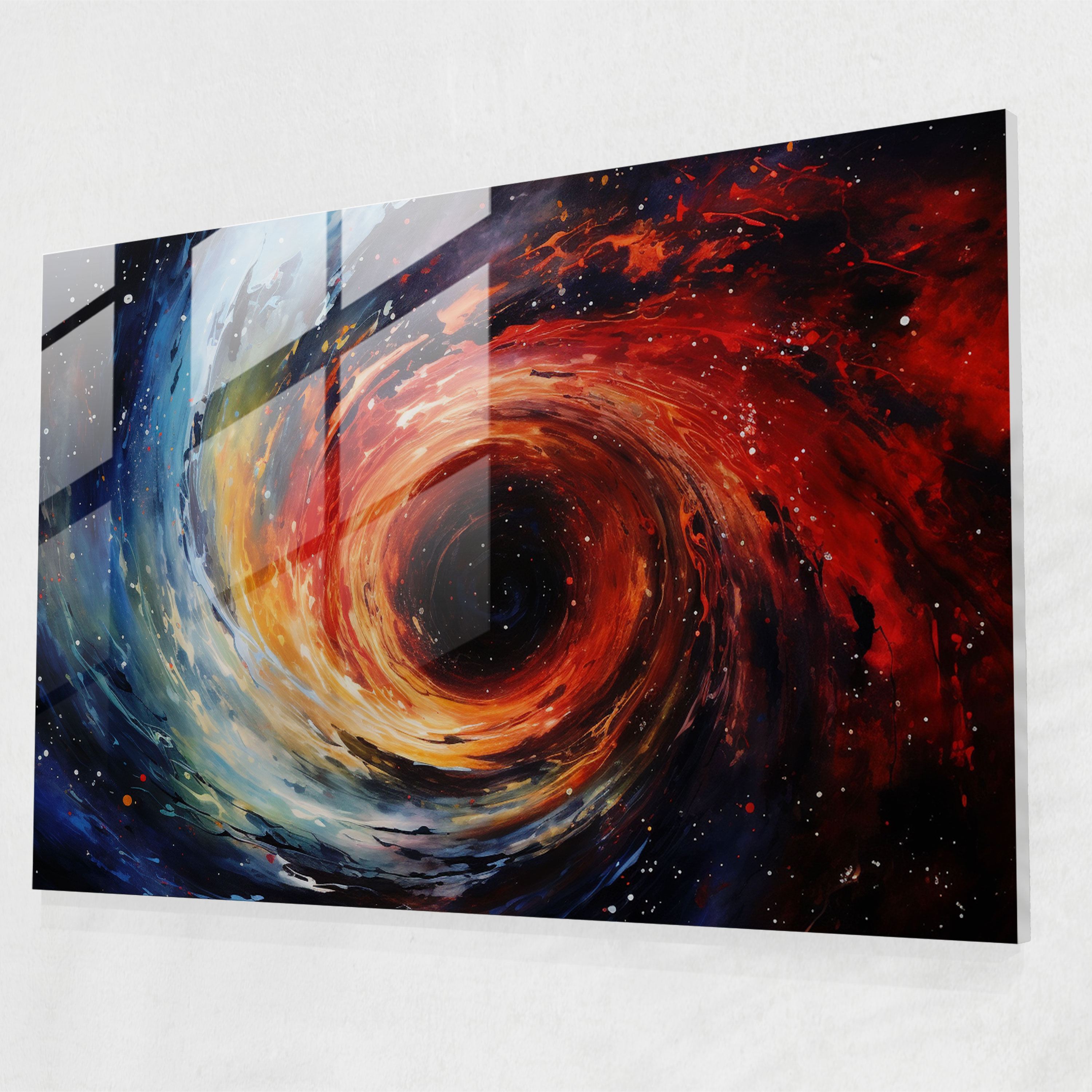 Black Hole Glass Print - Earth, Glass Wall Art, Glass Print, Glass Art