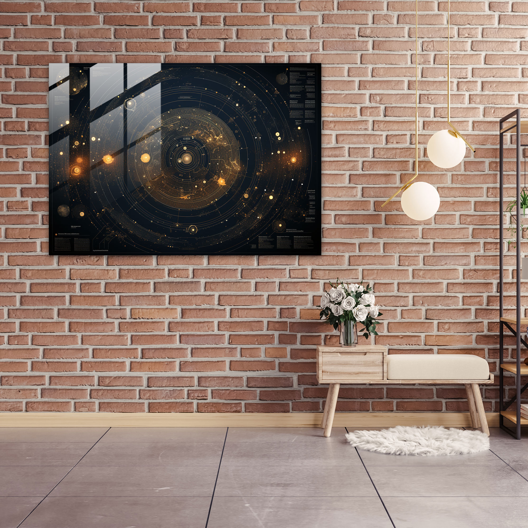 Planetary Exploration Glass Print - Earth, Home Decoration, Glass Print, Planetary Exploration