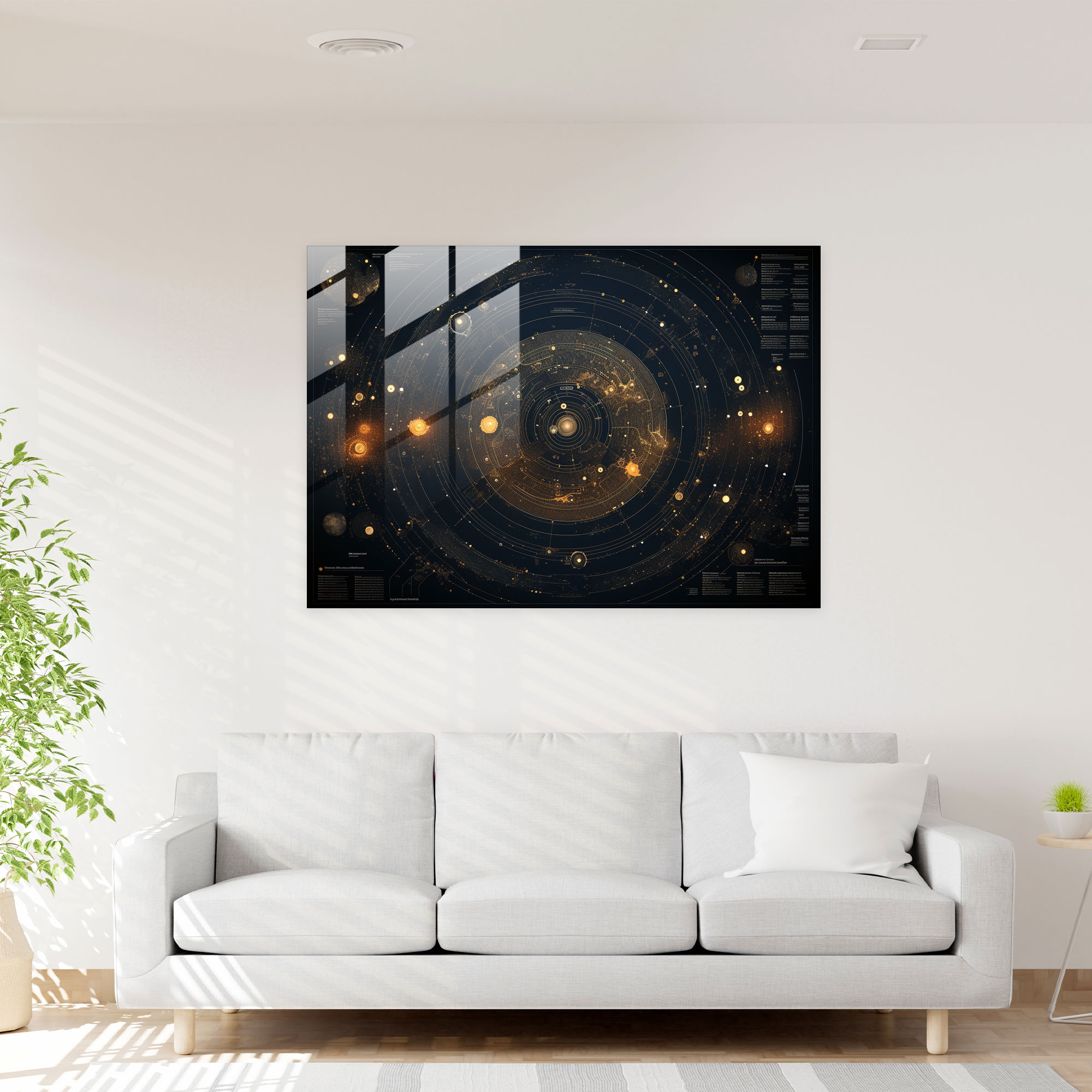 Planetary Exploration Glass Print - Earth, Home Decoration, Glass Print, Planetary Exploration