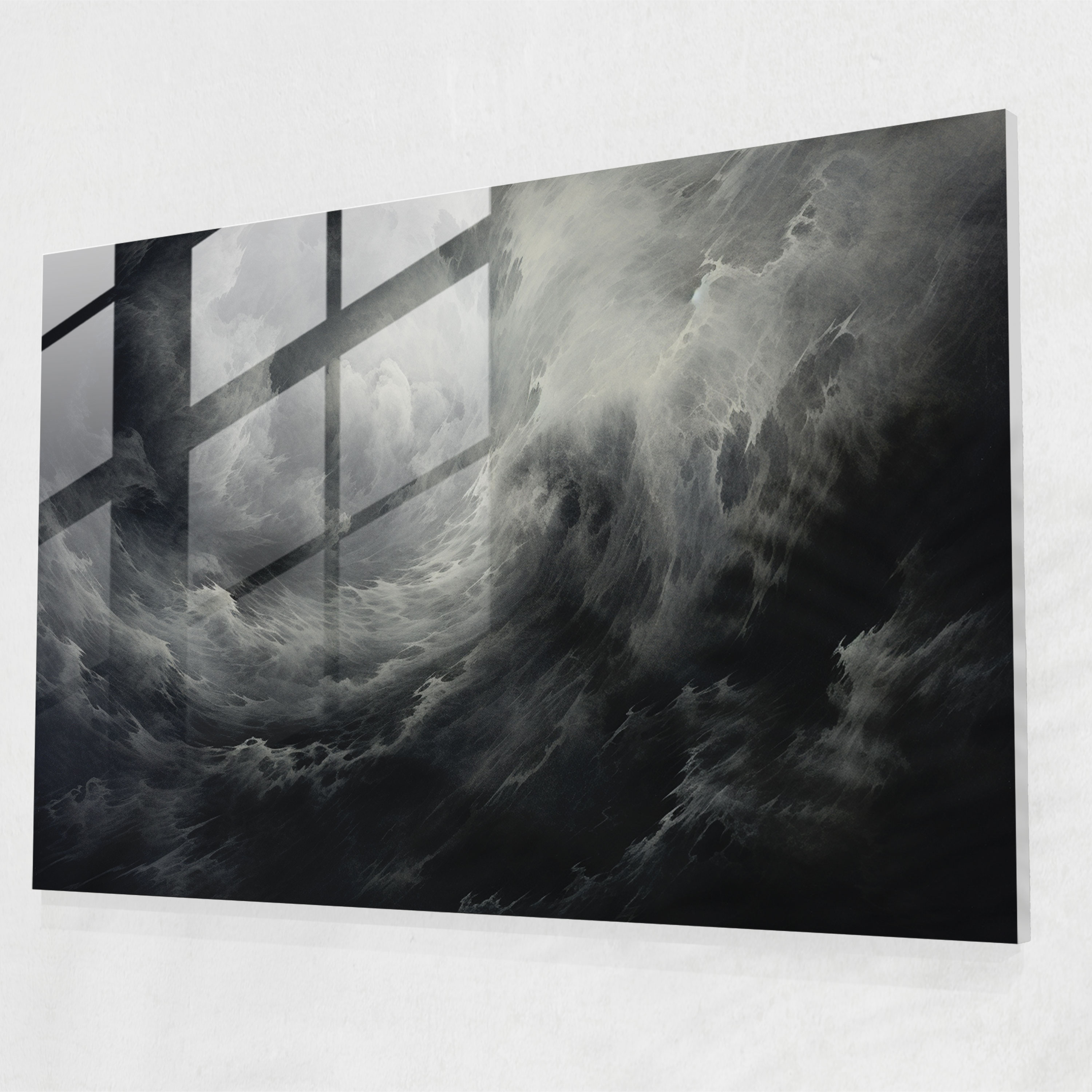Jupiter Dynamics Glass Print - Earth, Wall Decoration, Atmospheric Dynamics, Glass Wall Art