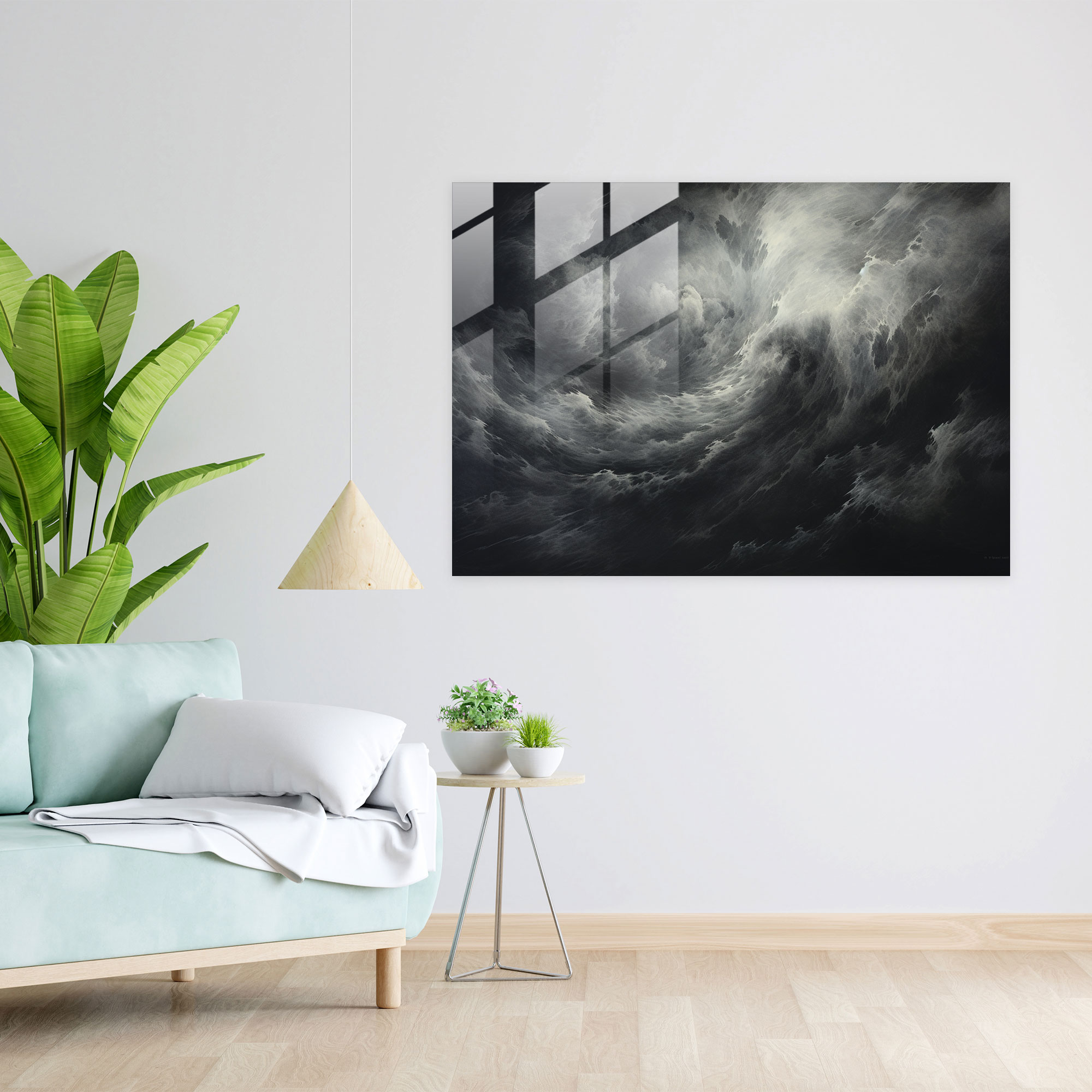 Jupiter Dynamics Glass Print - Earth, Wall Decoration, Atmospheric Dynamics, Glass Wall Art