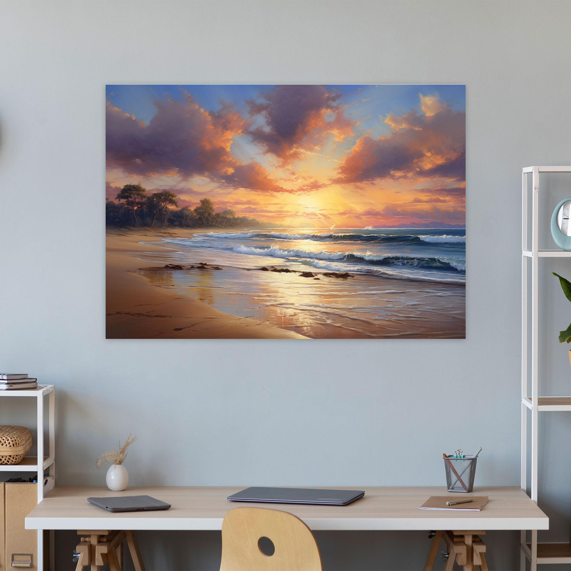 Earth Canvas Wall Art - Earth, Earth, Breathtaking Sunset, Canvas Wall Art