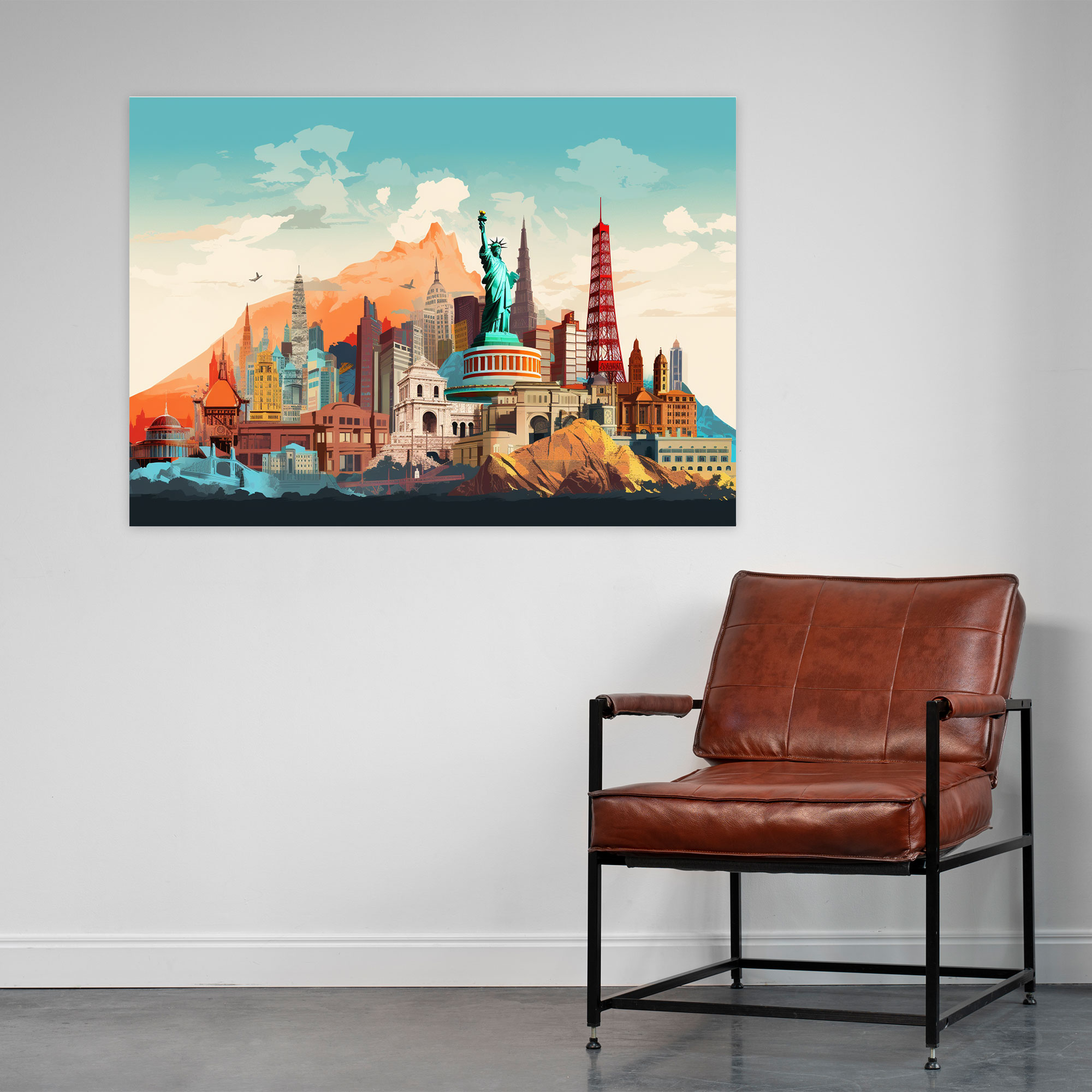 Dünya Pop Sanat Kanvas Tablo - Duvar Süslemesi