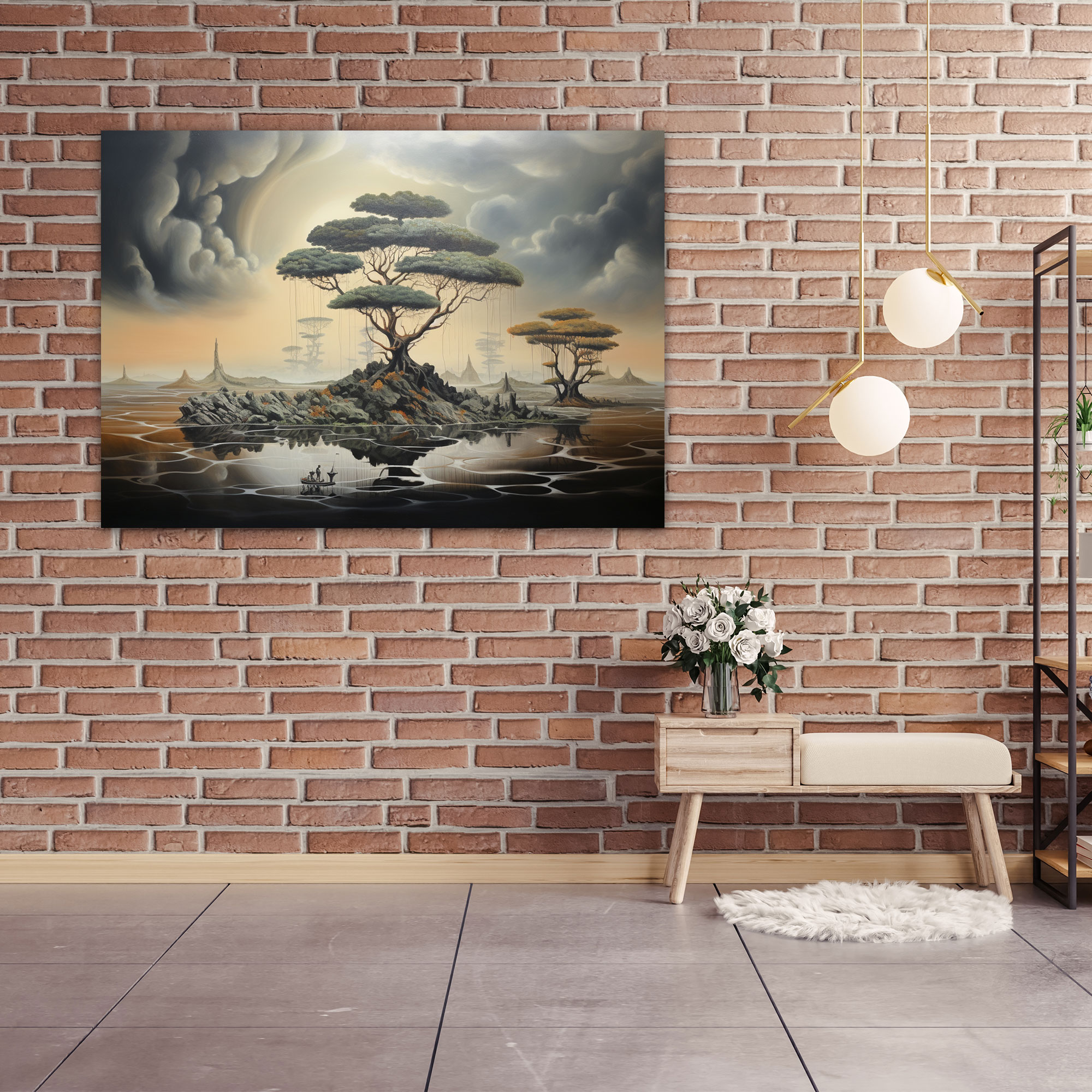 Mystical Earth Wall Art - Earth, Canvas Print, Canvas, Home Decoration