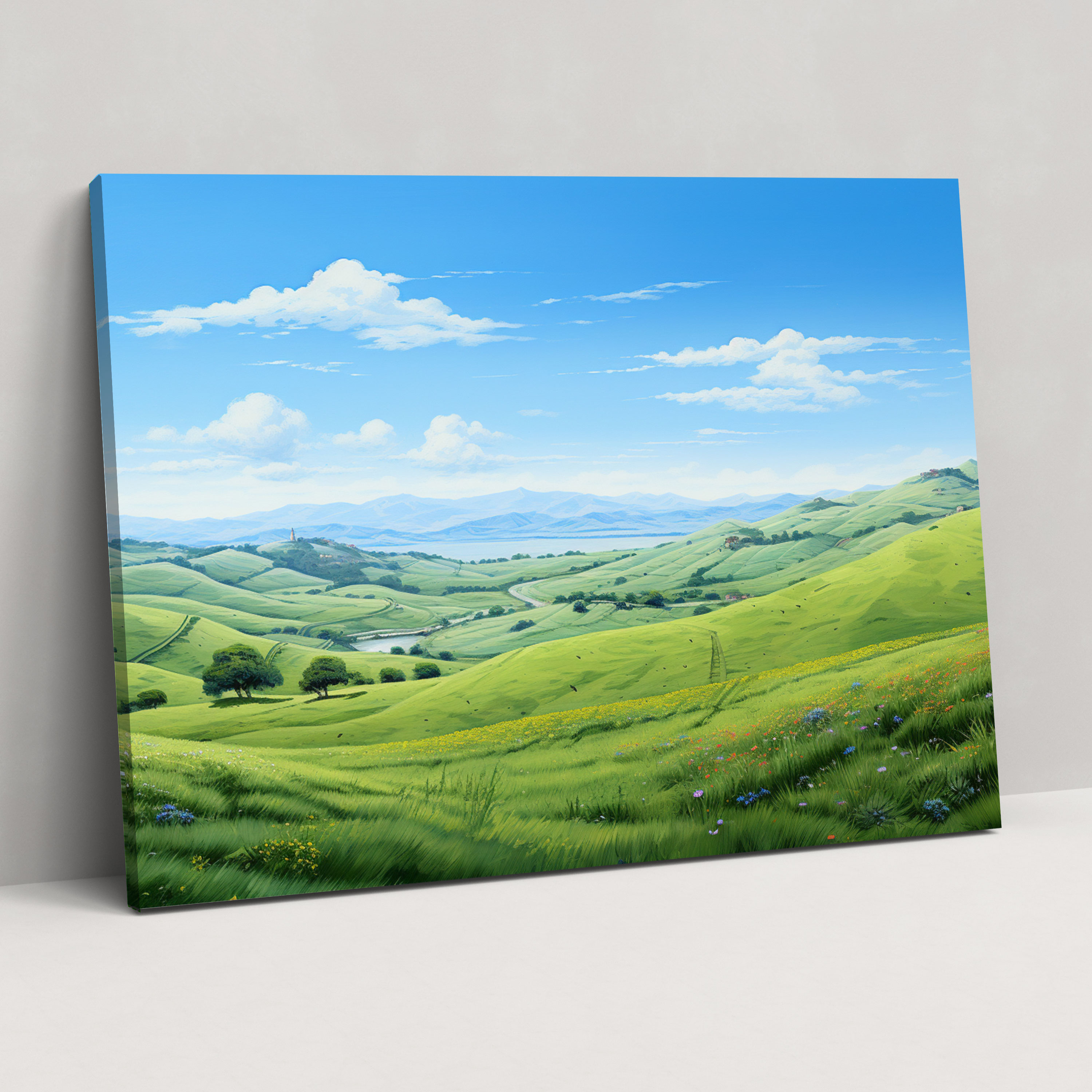 Serene Earth Wall Art - Earth, Wall Decoration, Earth Wall Art, Home Decoration