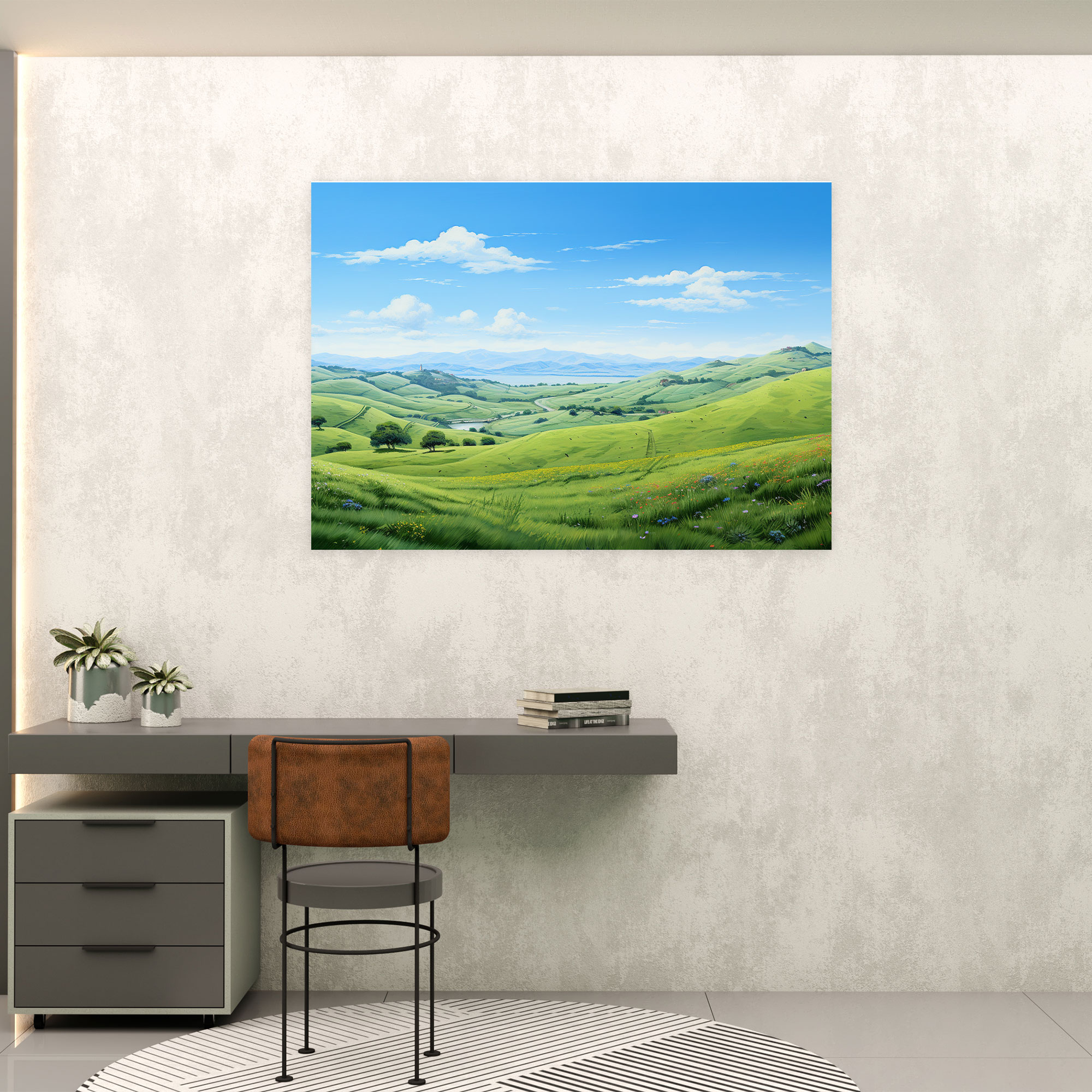 Serene Earth Wall Art - Earth, Wall Decoration, Earth Wall Art, Home Decoration