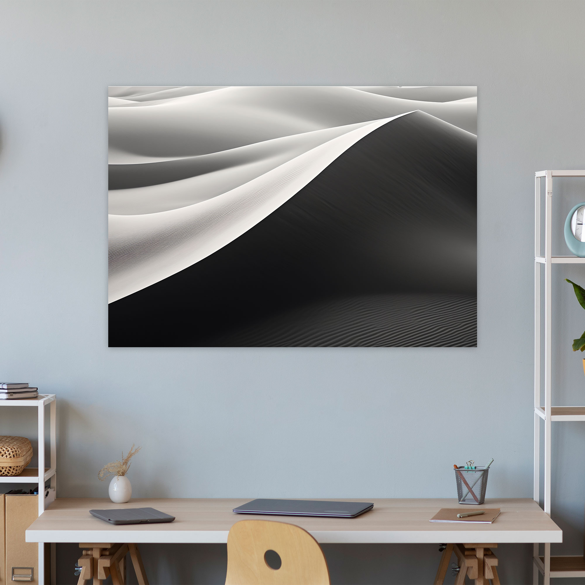 Desert Patterns Canvas Print - Earth, Wall Art, Minimalist Photography, Home Decoration